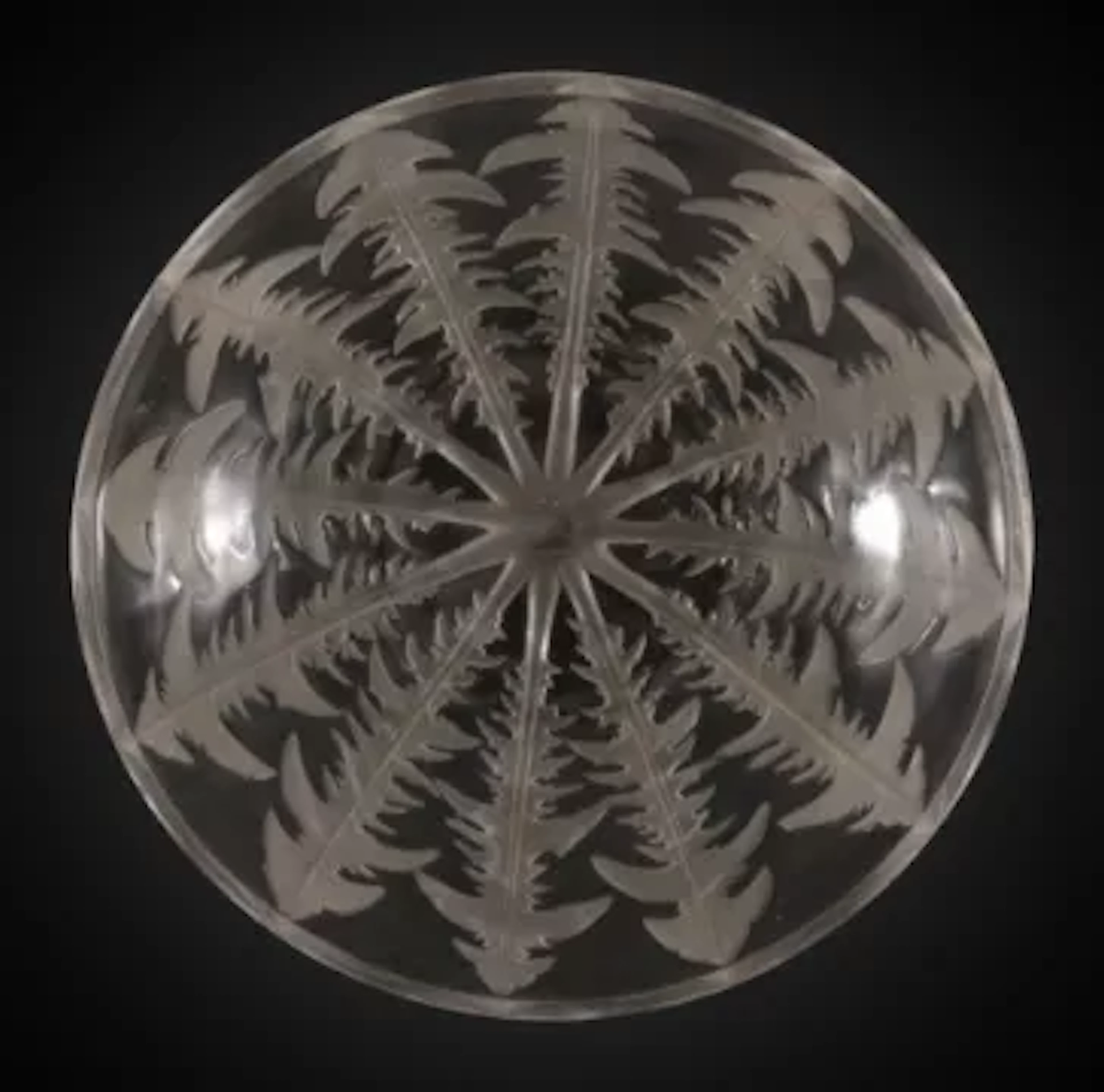 RENÉ LALIQUE (FRENCH, 1860-1945), 'PISSENLIT' BOWL, DESIGNED 1921, PRE 1945