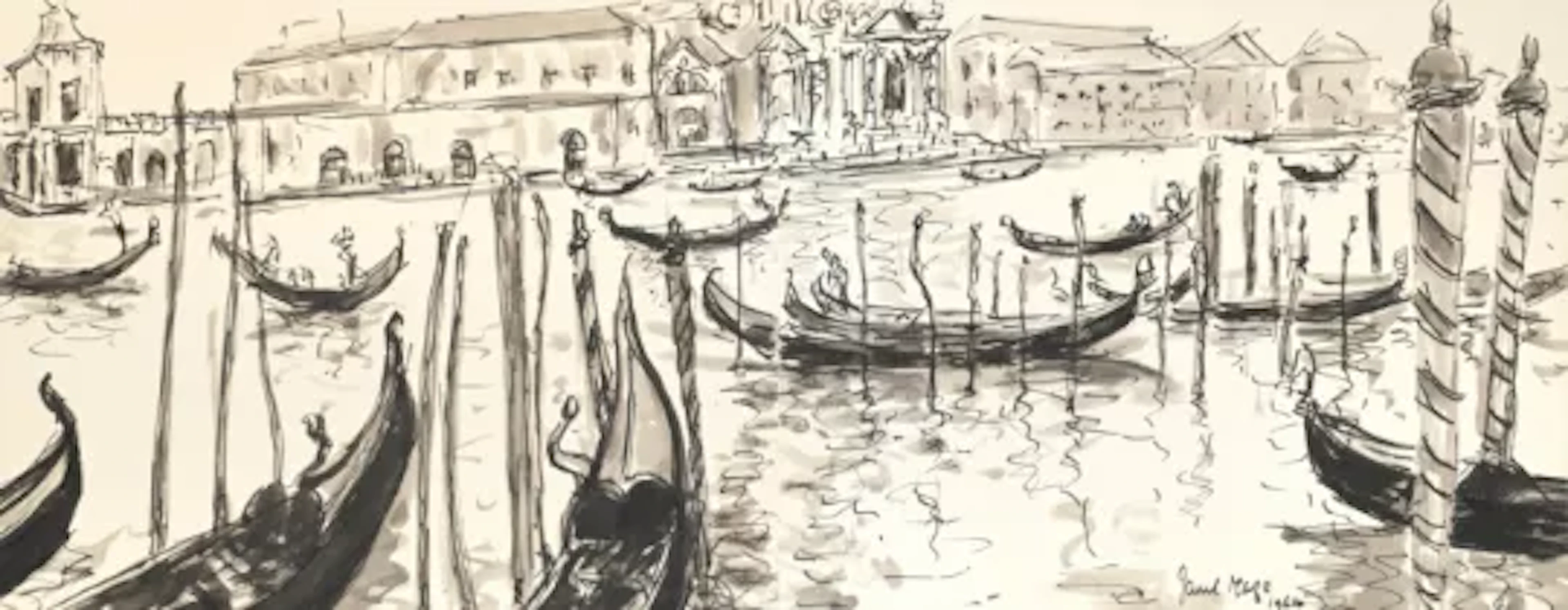 λ PAUL LUCIEN MAZE (FRENCH/BRITISH 1887-1979), GONDOLAS ON THE GRAND