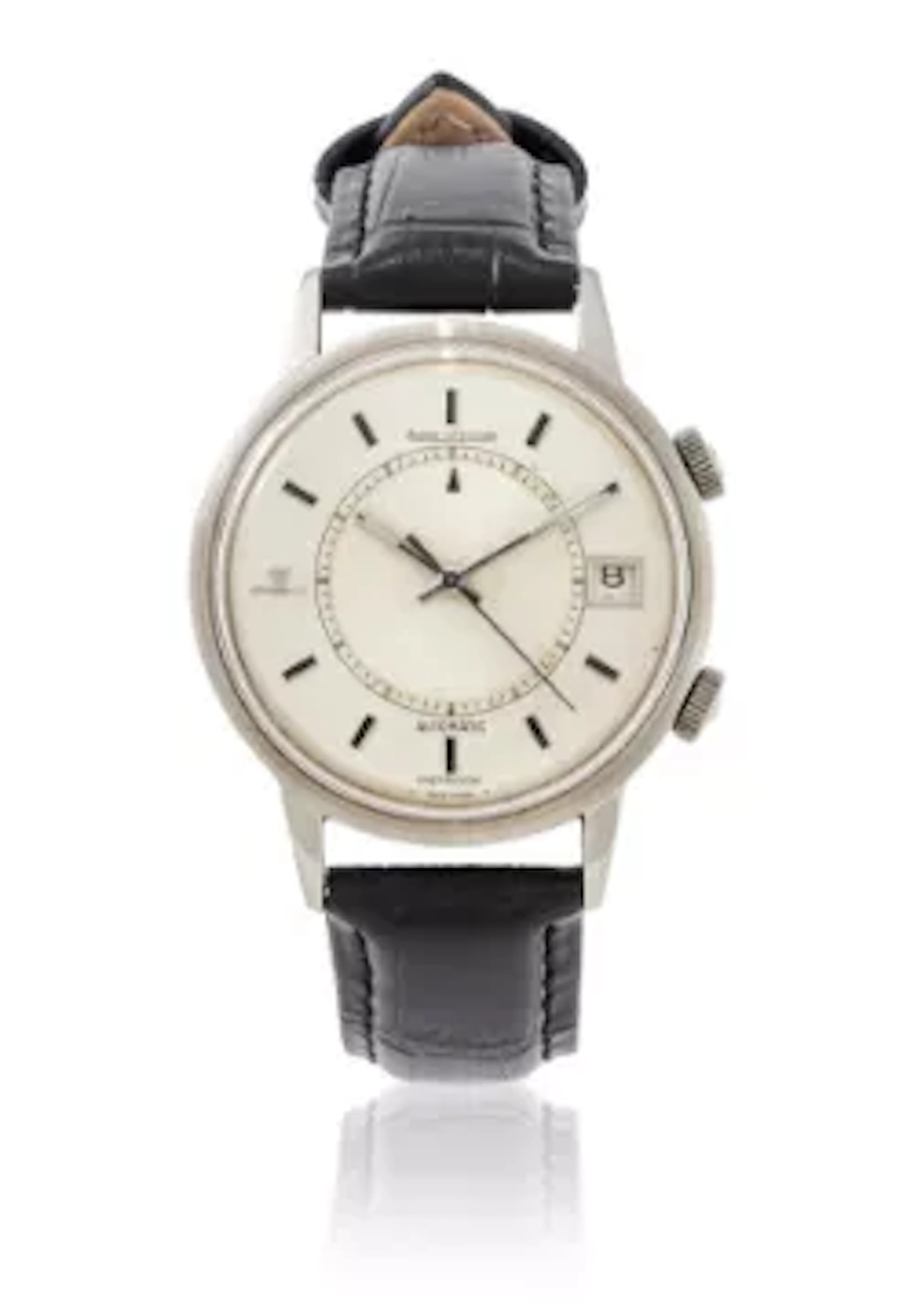 JAEGER LECOULTRE, MEMOVOX, REF. E875, A STAINLESS STEEL WRISTWATCH