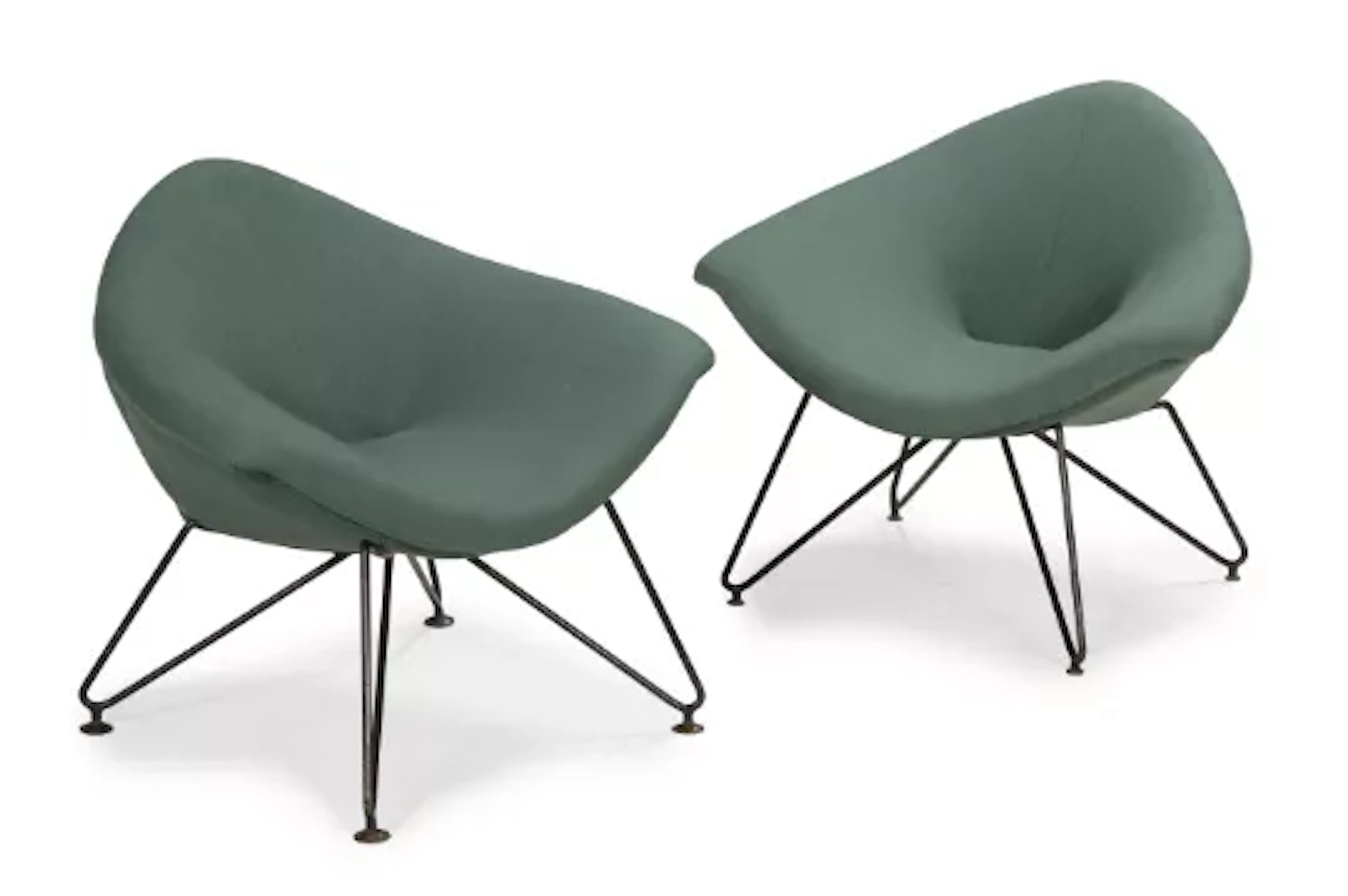 AUGUSTO BOZZI (ITALIAN, 1924-1982), A PAIR OF LOUNGE CHAIRS, CIRCA 1960