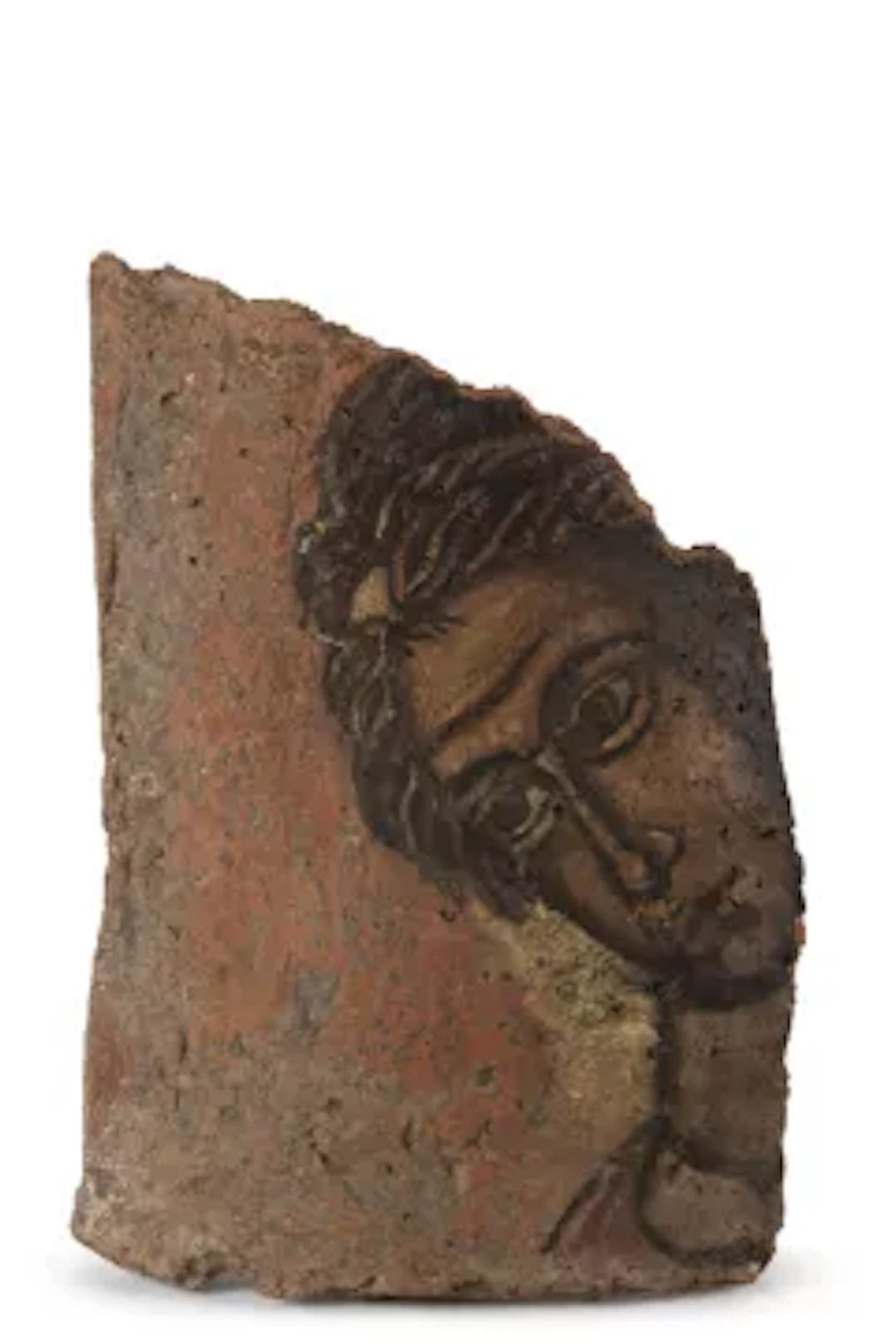 AFTER THE ANTIQUE, A TERRACOTTA TILE FRAGMENT, 19TH CENTURY