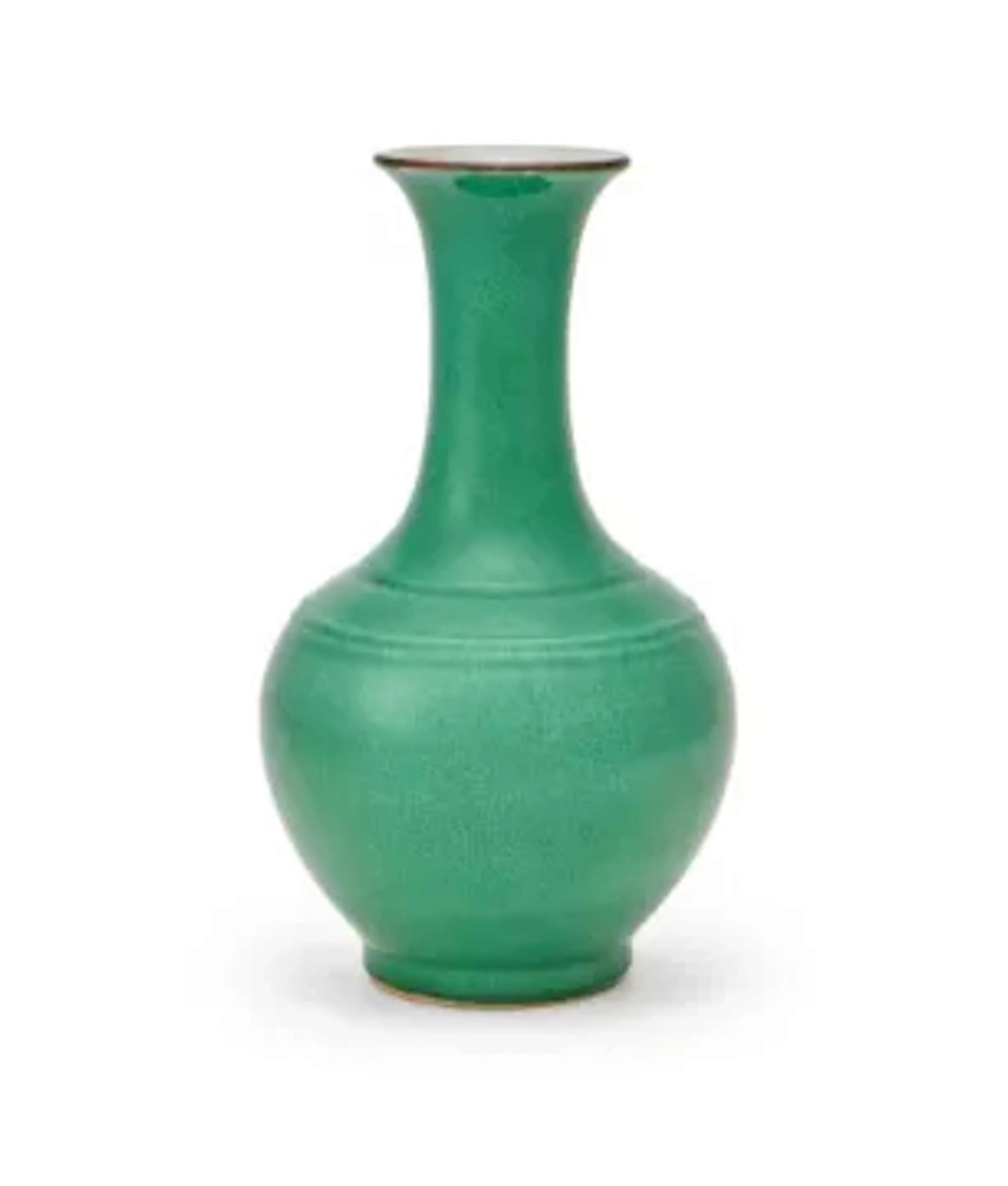 A Chinese green crackle glazed vase, 19th century