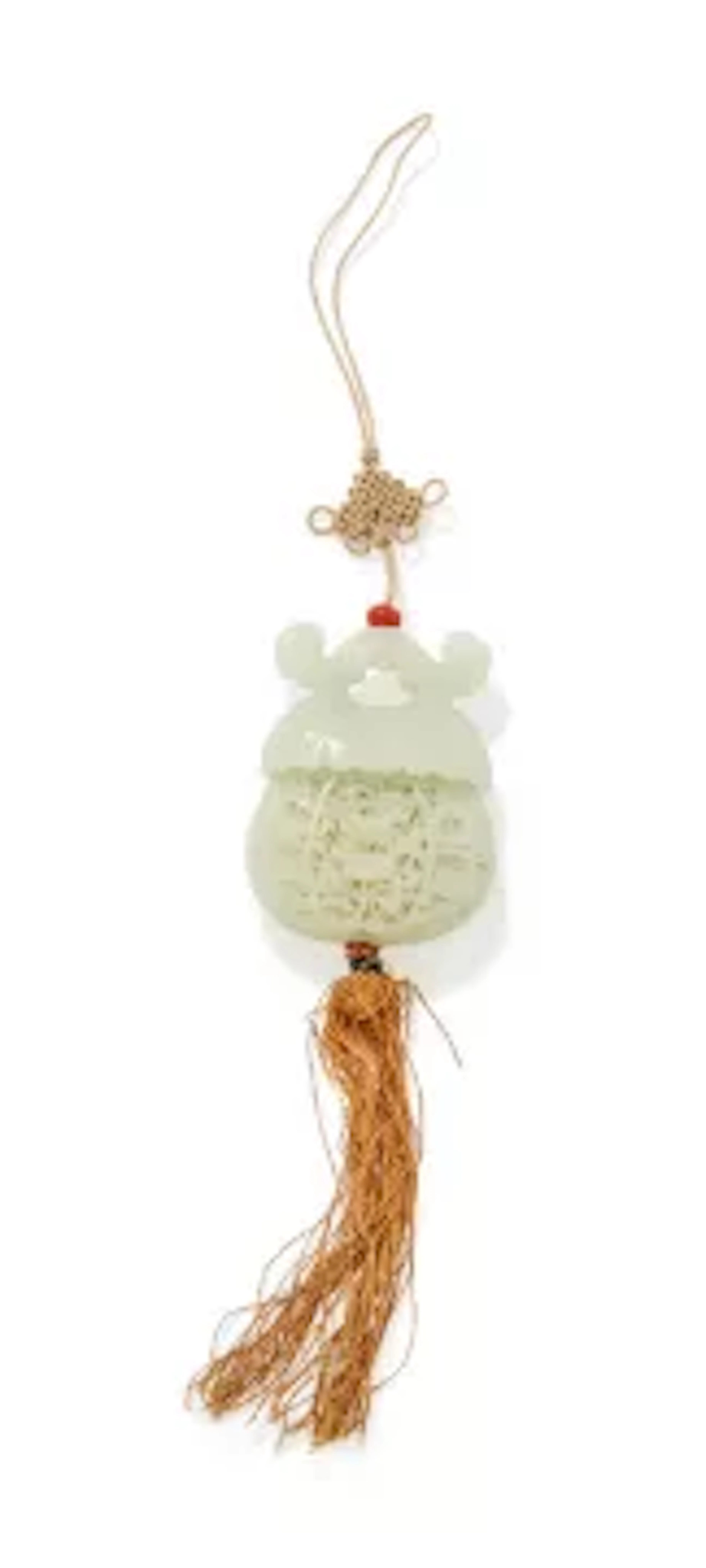 A Chinese carved white jade 'Lotus' pomander box and cover