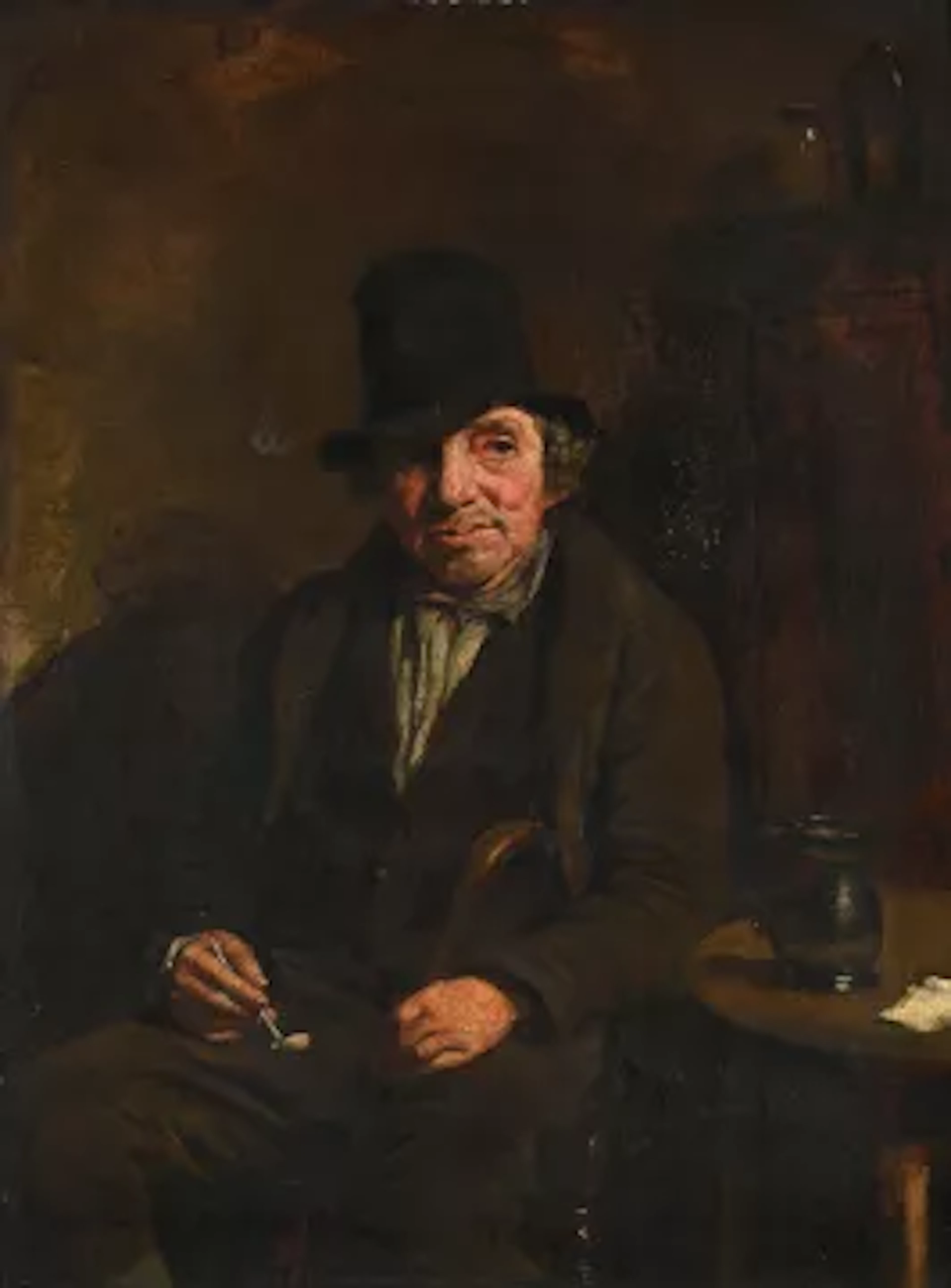 DUTCH SCHOOL (19TH CENTURY), MAN WITH A CLAY PIPE