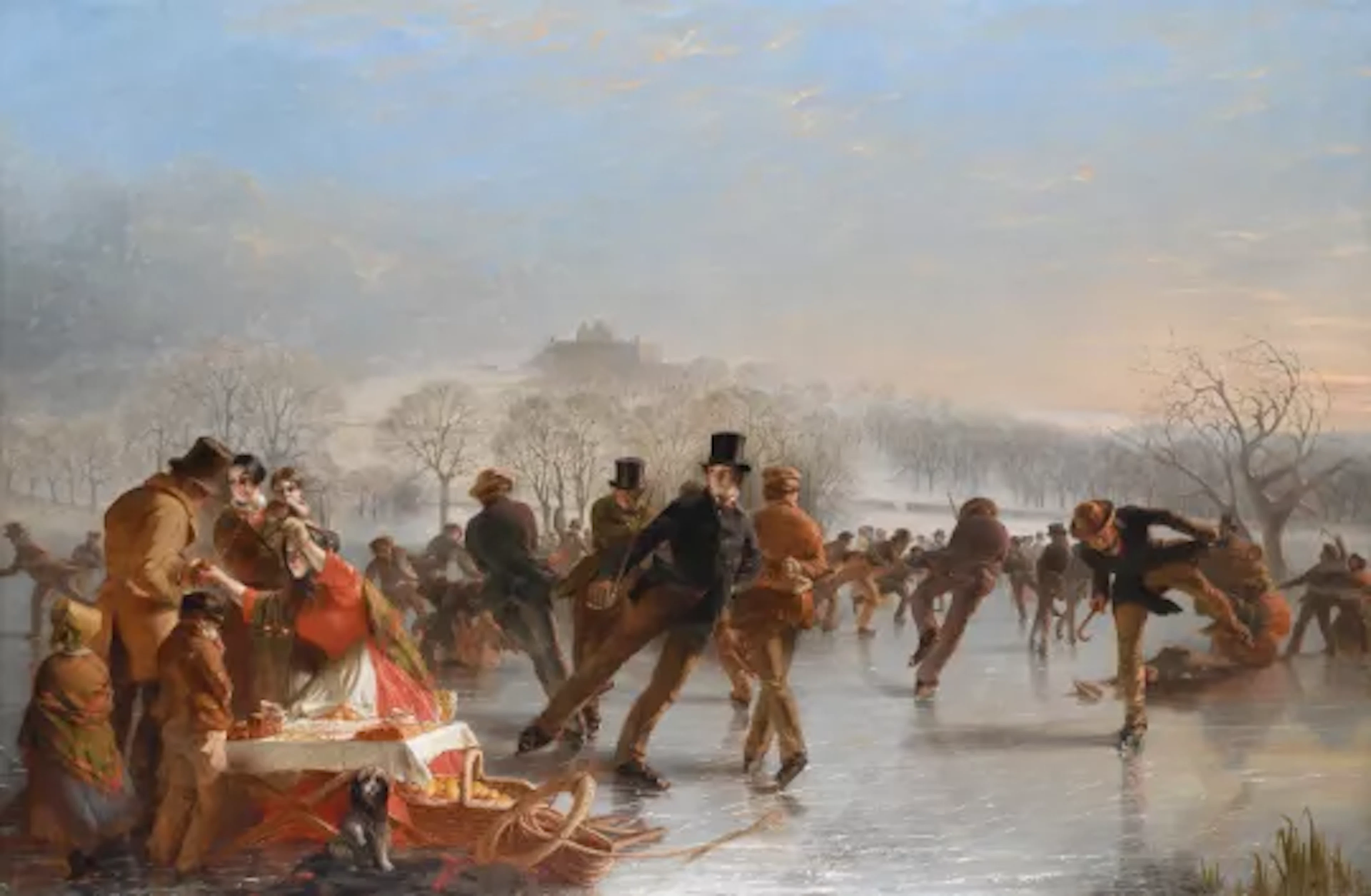 CHARLES LEES (SCOTTISH 1800-1880), A SCENE ON DUDDINGSTON LOCH, NEAR EDINBURGH