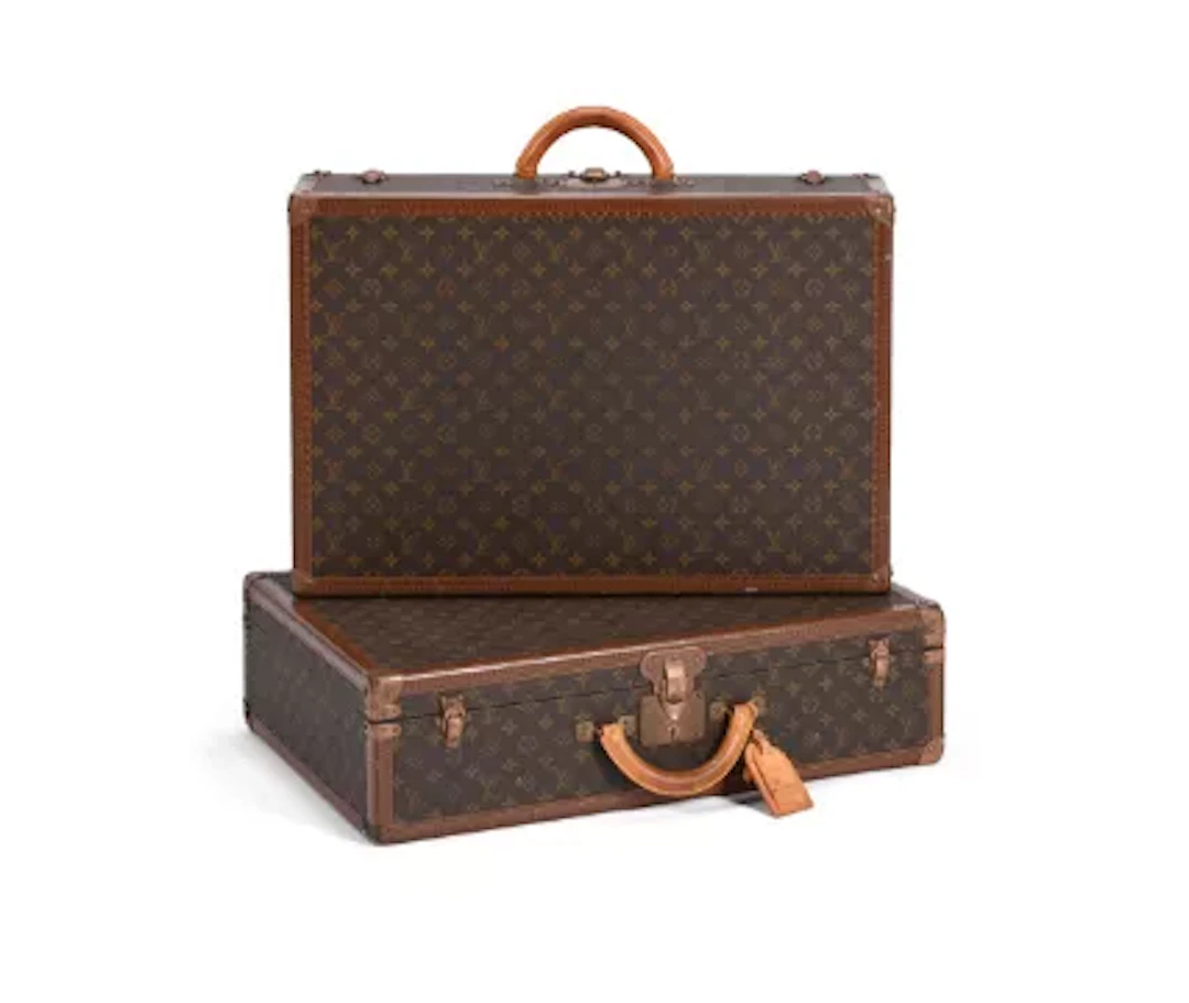 LOUIS VUITTON, MONOGRAM, A PAIR OF COATED CANVAS HARD CASE, NO. 1017636