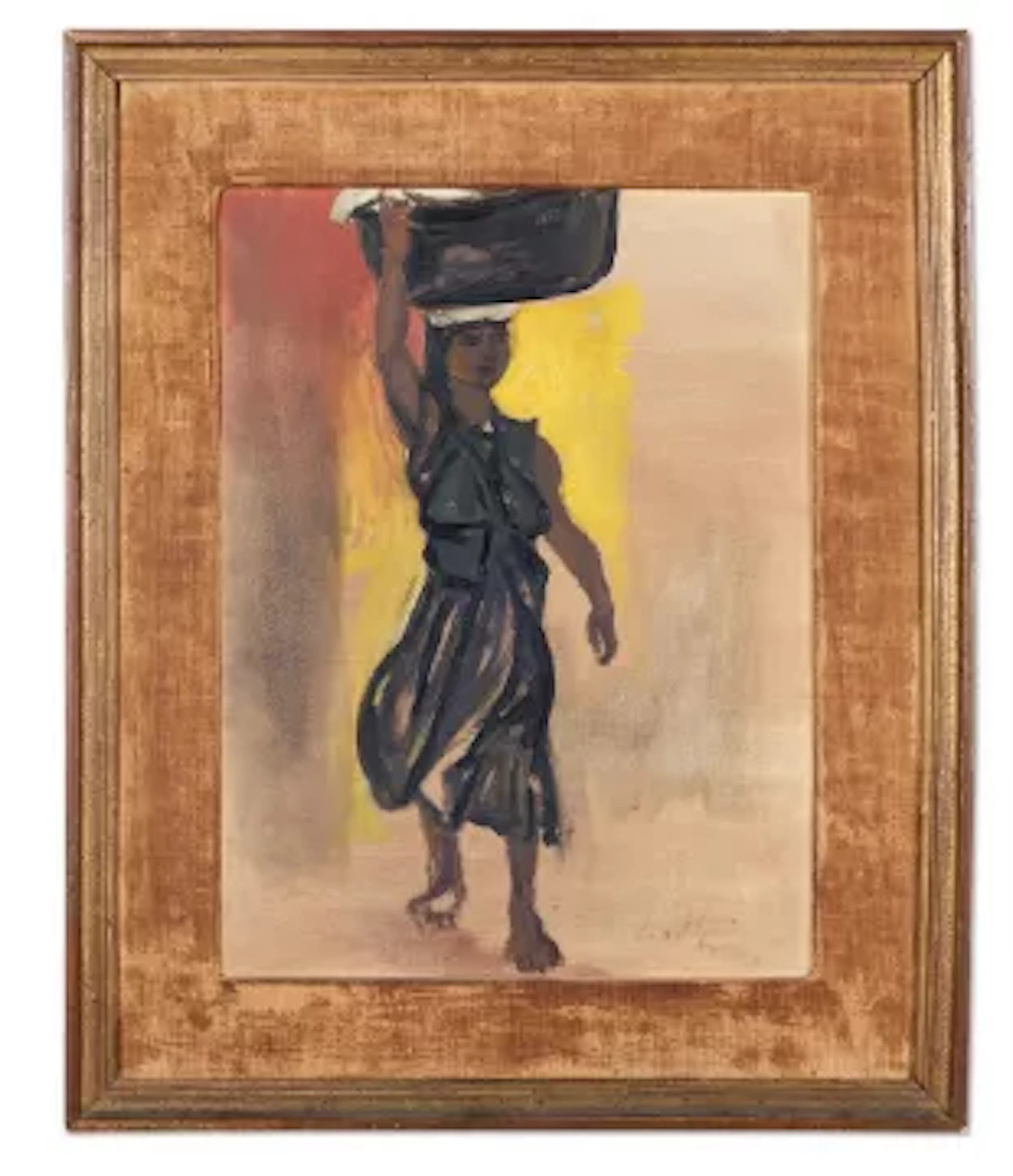 λ RENATO GUTTUSO (ITALIAN 1912-1987) LAVANDAIA CON UN CESTA IN TESTA