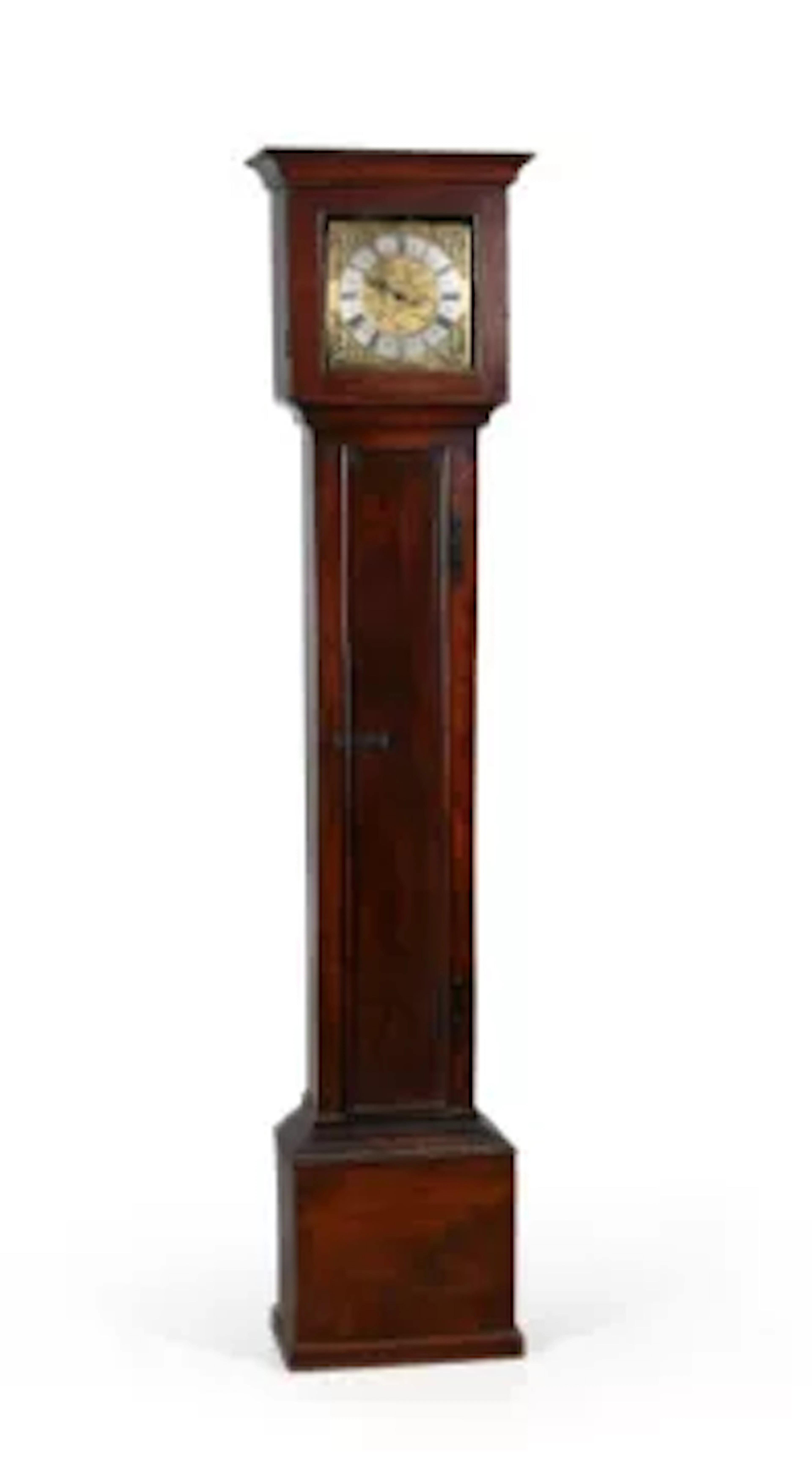 AN INTERESTING OAK AND ELM CASED THIRTY-HOUR LONGCASE CLOCK