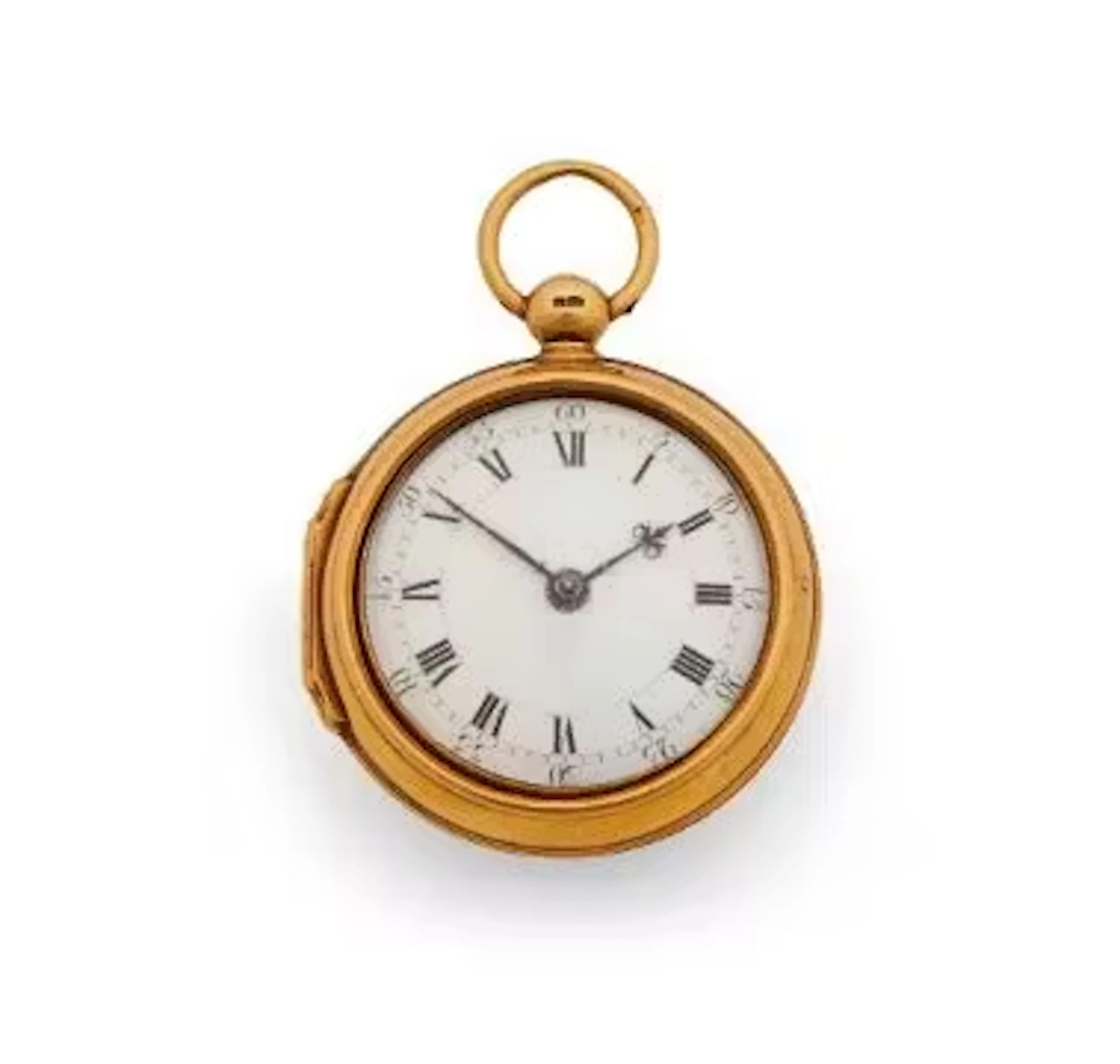A GEORGE I GOLD PAIR-CASED VERGE POCKET WATCH