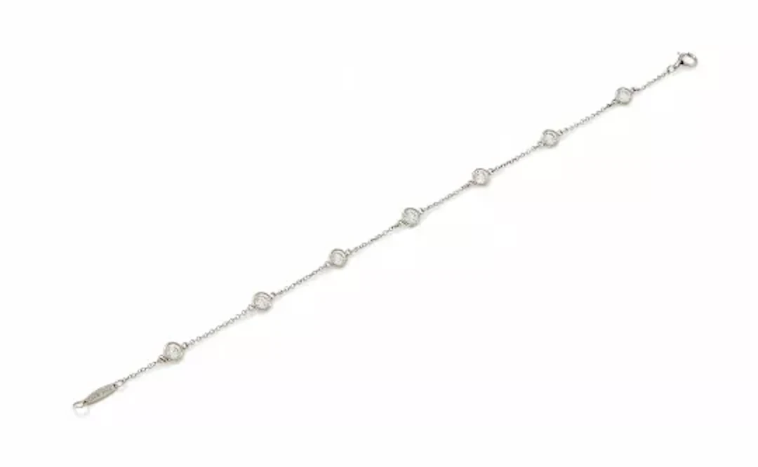 ELSA PERETTI FOR TIFFANY & CO., A PLATINUM 'DIAMONDS BY THE YARD' BRACELET