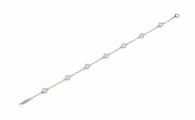 ELSA PERETTI FOR TIFFANY & CO., A PLATINUM 'DIAMONDS BY THE YARD' BRACELET