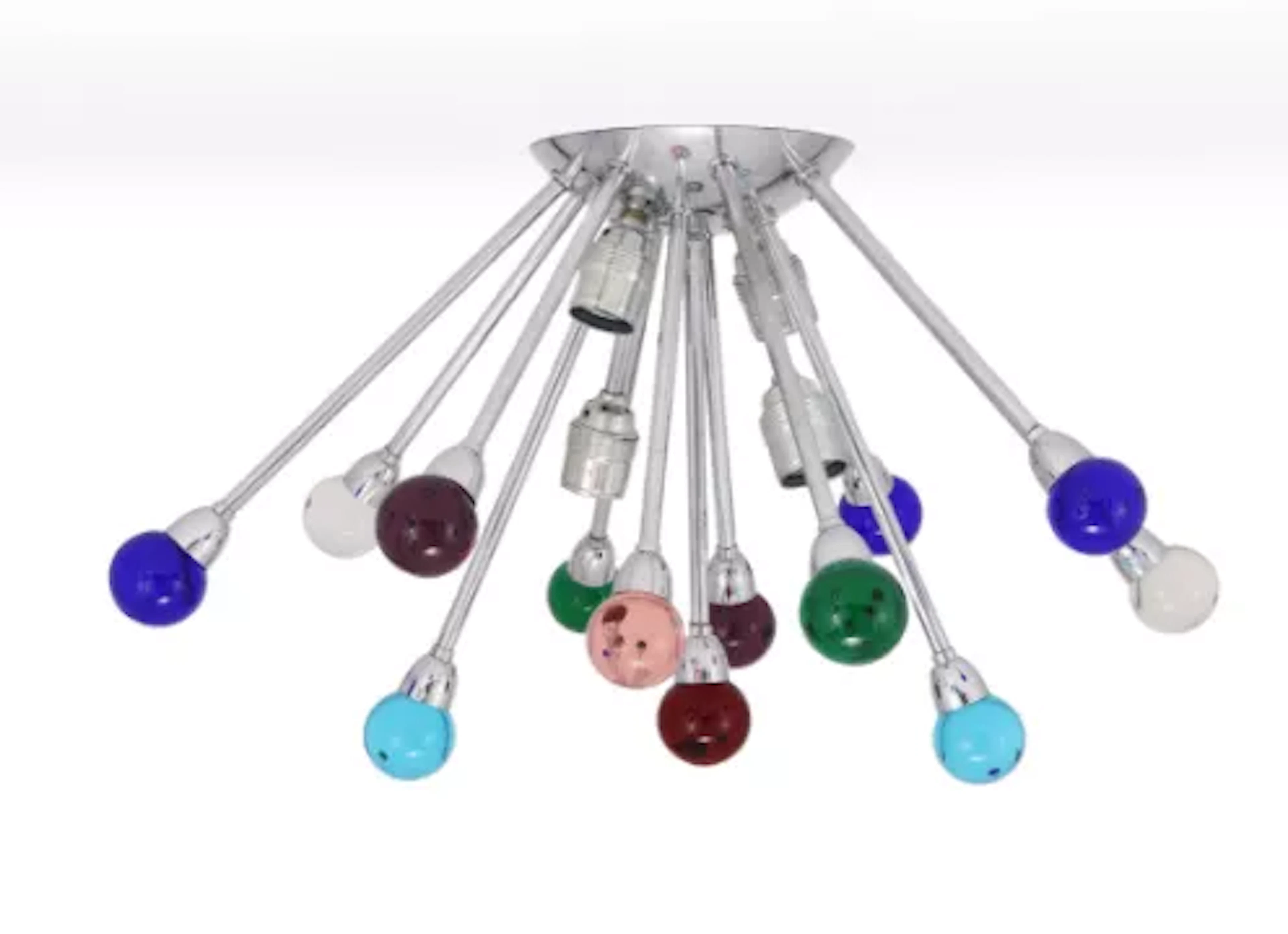 MODERN, PAIR OF SPUTNIK MOUNTED LIGHTS, SECOND HALF 20TH CENTURY