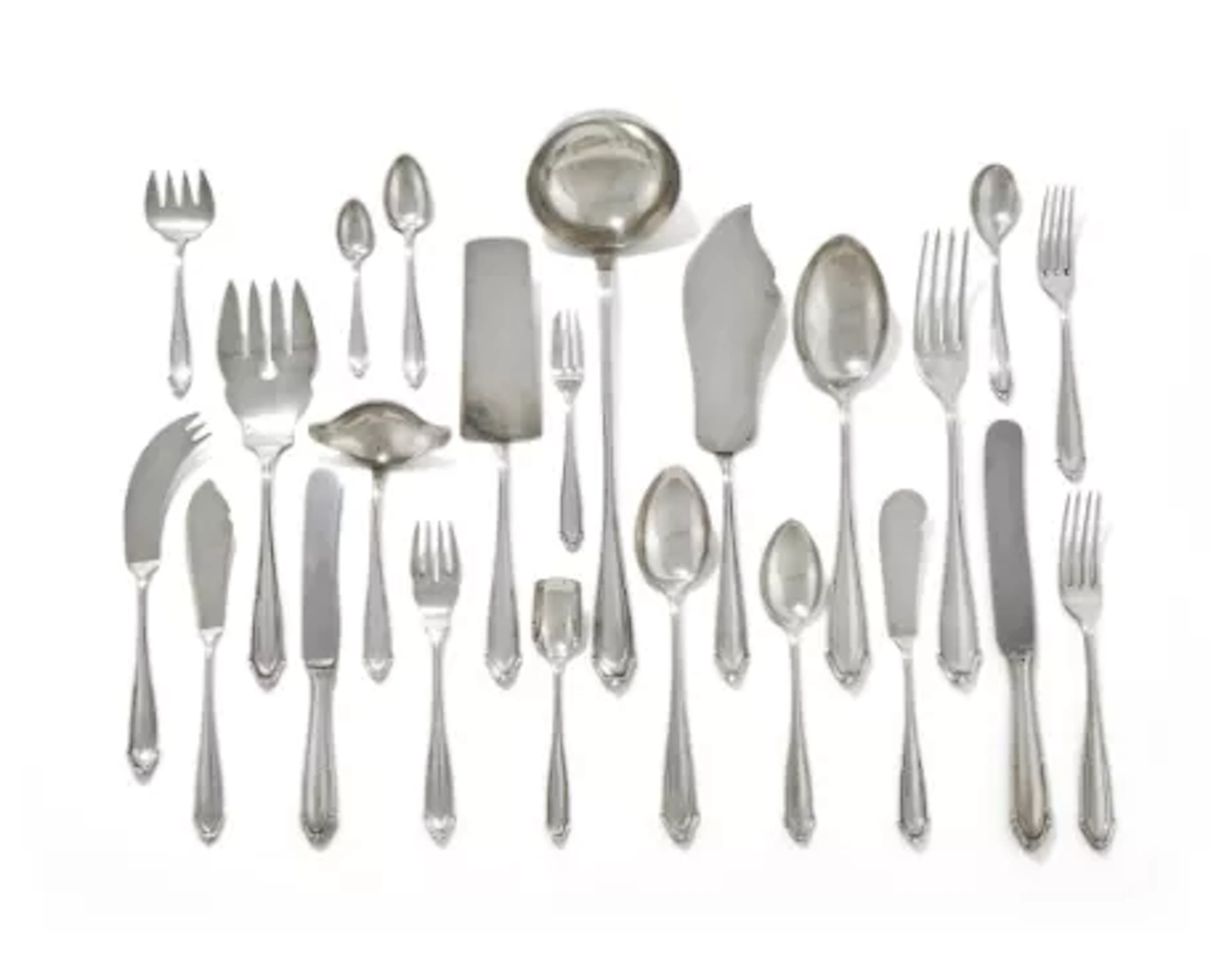 A POLISH SILVER TABLE SERVICE, POST 1920 .800 STANDARD