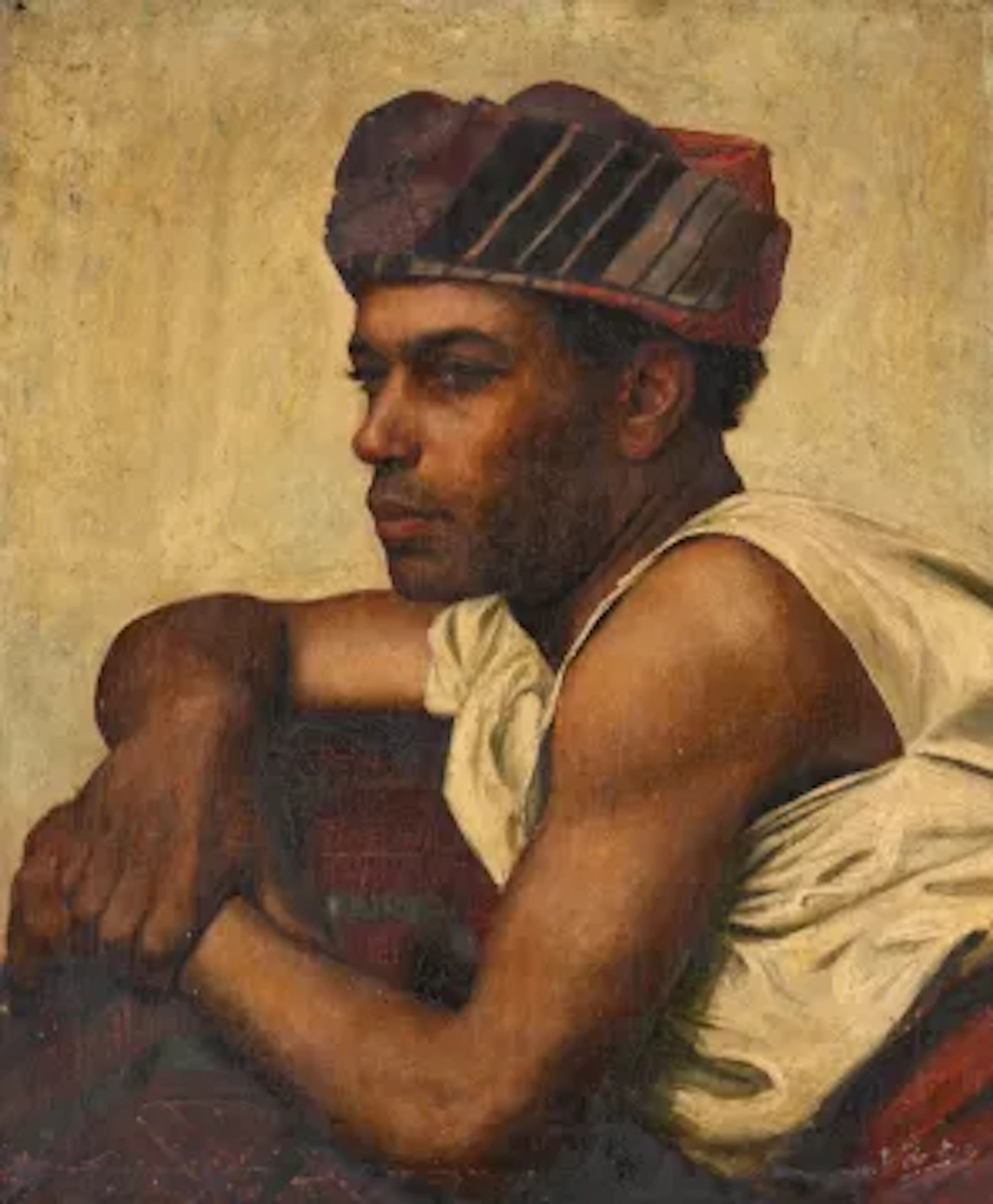 CIRCLE OF FRANS XAVER KOSLER (AUSTRIAN 1864-1905), PORTRAIT OF A MAN