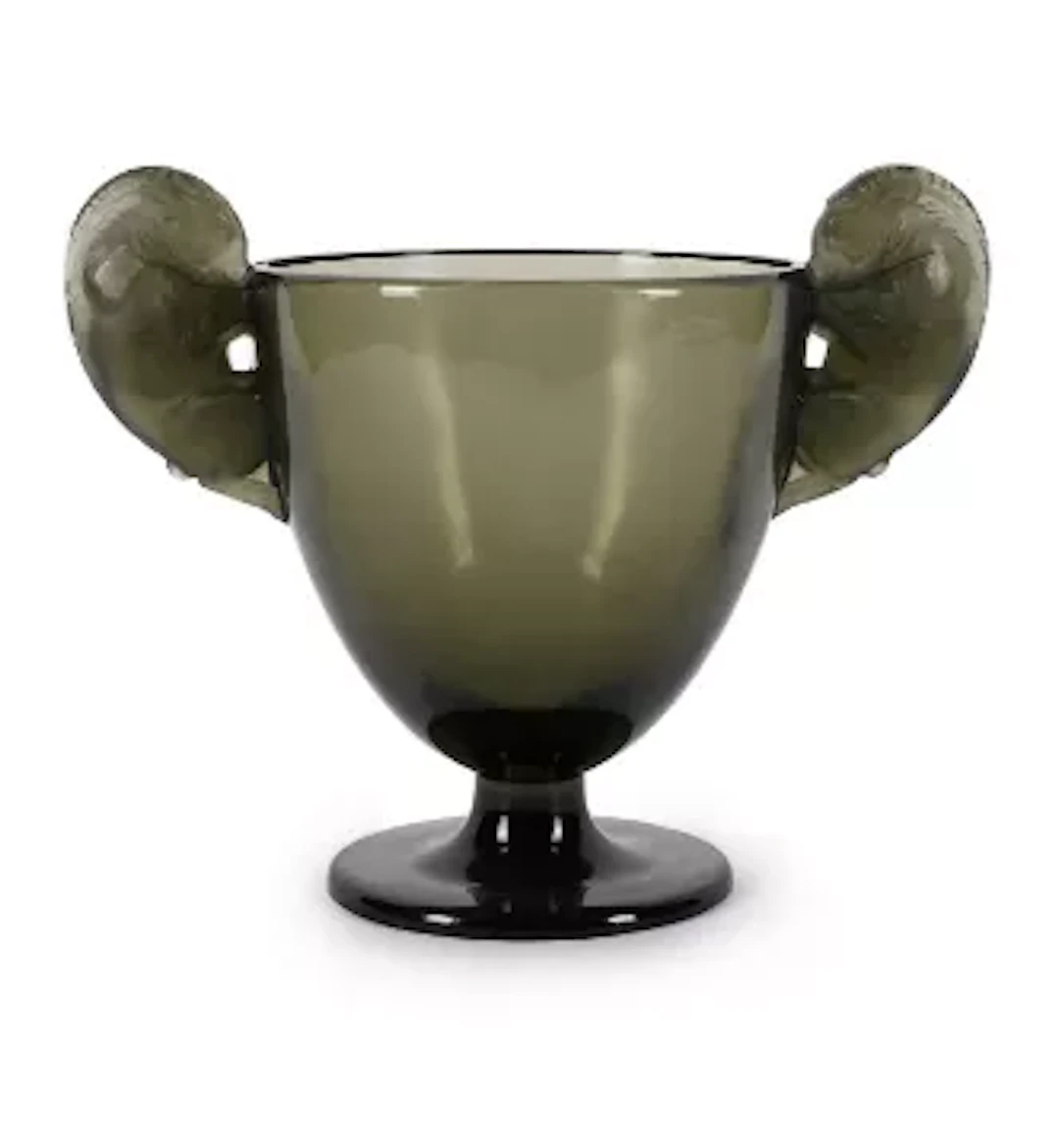 RENÉ LALIQUE (FRENCH, 1860-1945), 'BELIERS' VASE, DESIGNED 1925, PRE 1945