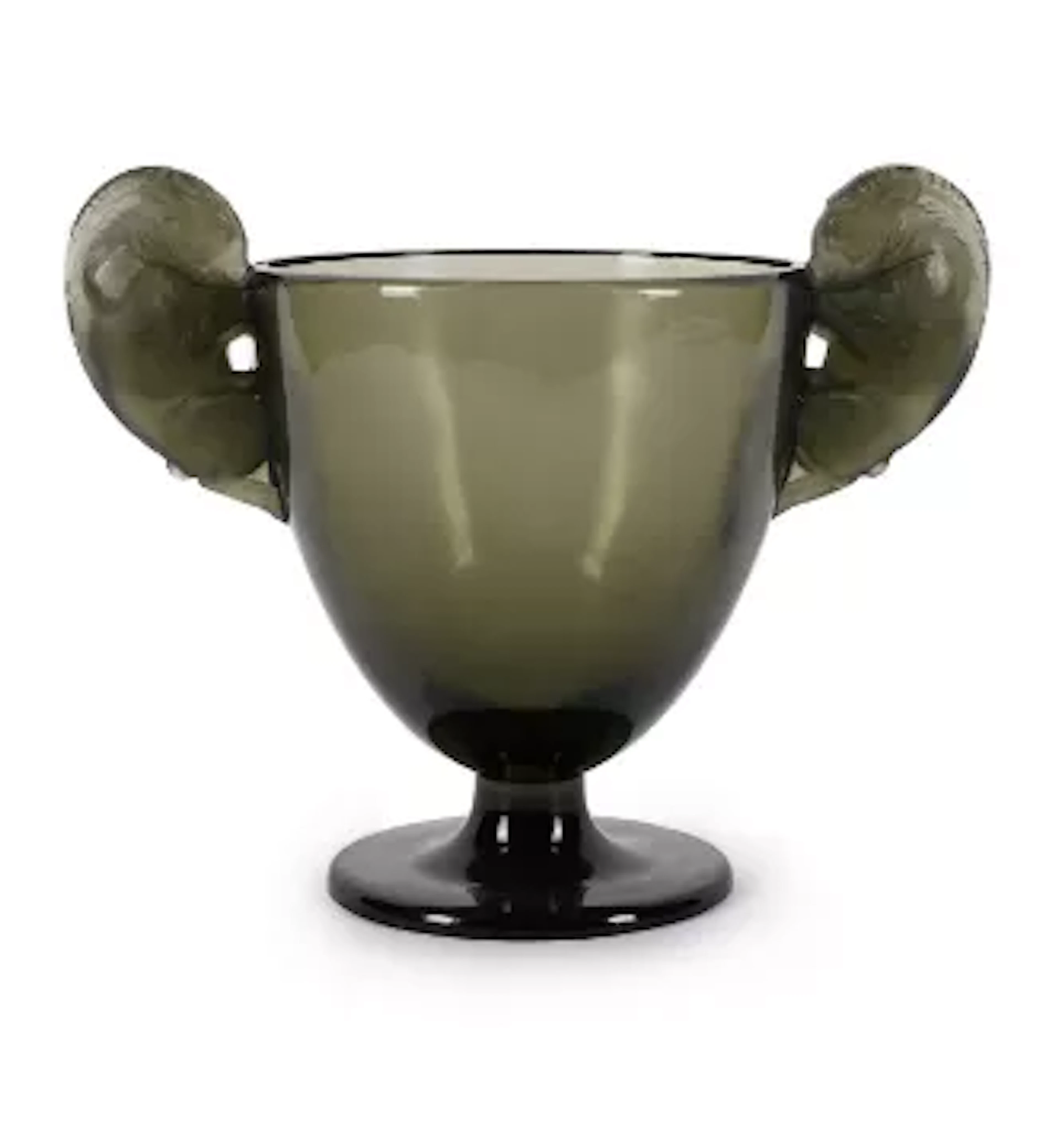 RENÉ LALIQUE (FRENCH, 1860-1945), 'BELIERS' VASE, DESIGNED 1925, PRE 1945