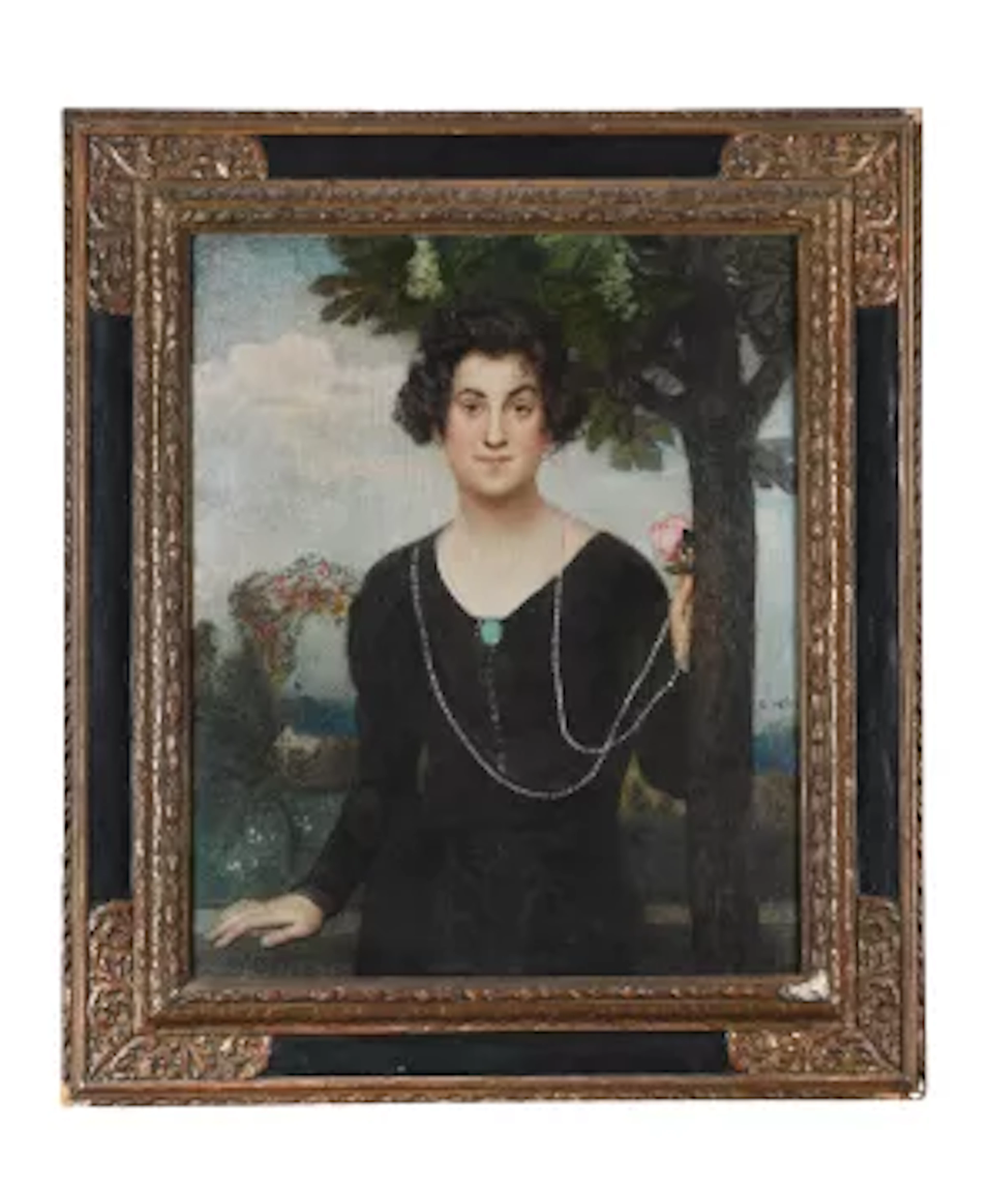 EDUARD VEITH (AUSTRIAN 1856-1925), THREE QUARTER LENGTH PORTRAIT OF JULIA KAI