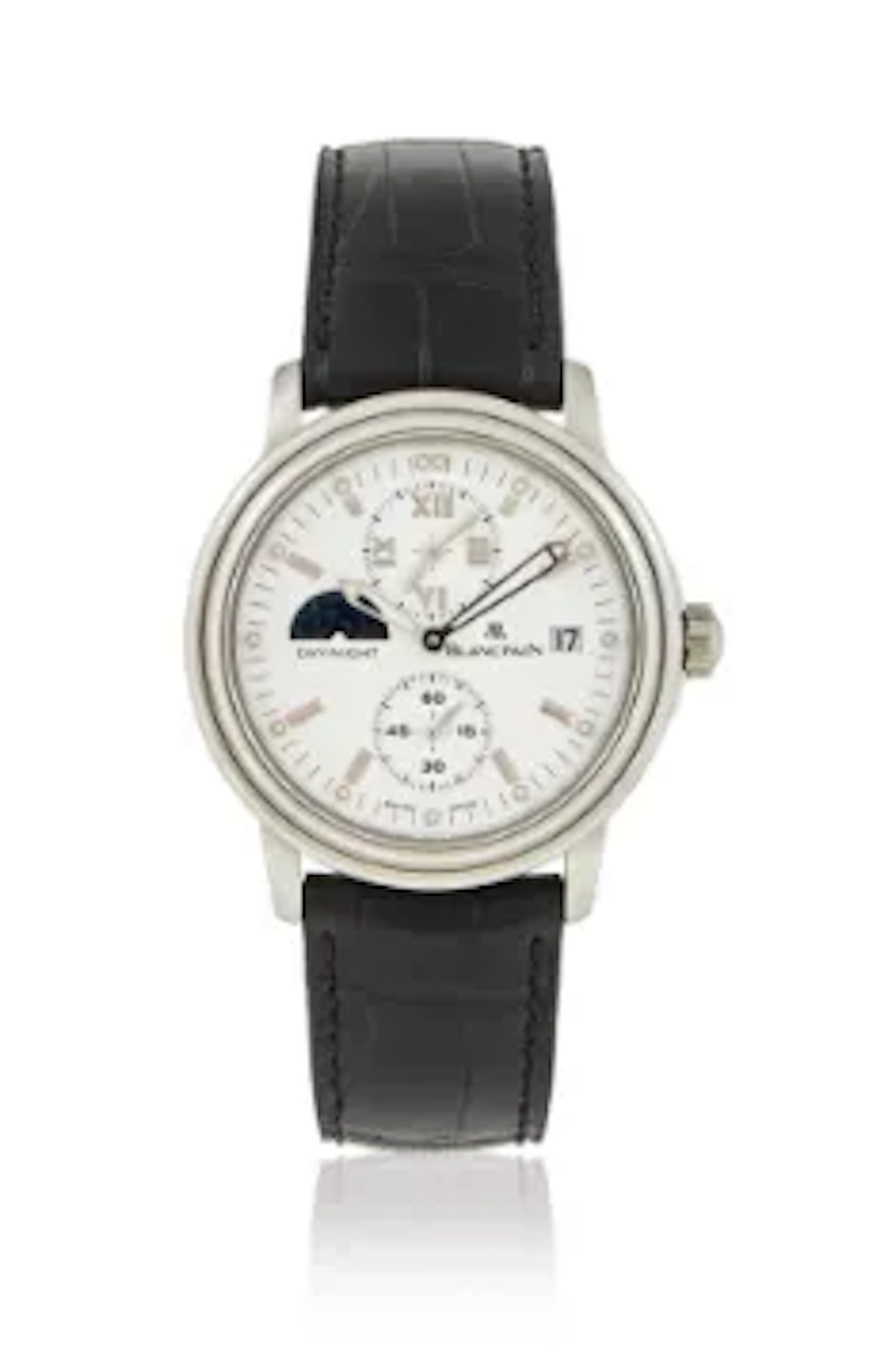 Y BLANCPAIN, LEMAN, REF. 2160, A STAINLESS STEEL WRISTWATCH