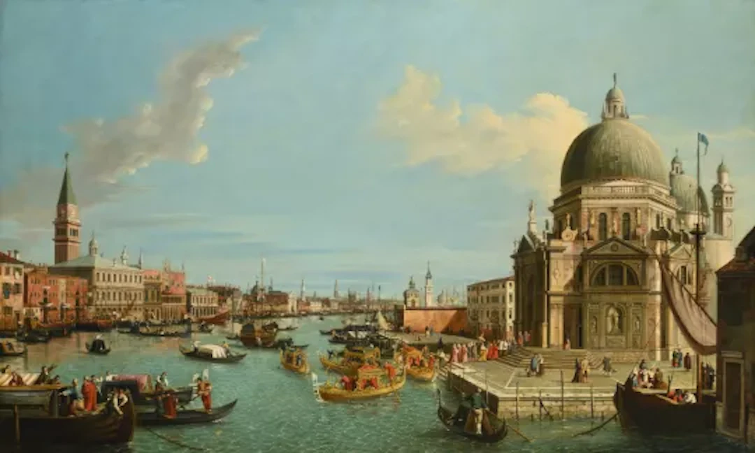 ‡ FOLLOWER OF GIOVANNI ANTONIO CANAL, IL CANALETTO, THE ENTRANCE TO