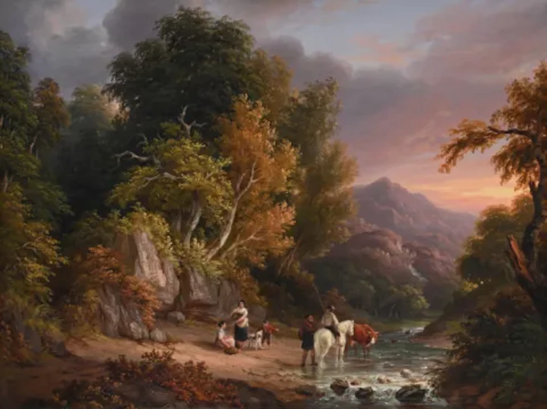 ATTRIBUTED TO JOHN ANTHONY PULLER (BRITISH FL. 1821-1867), LANDSCAPE