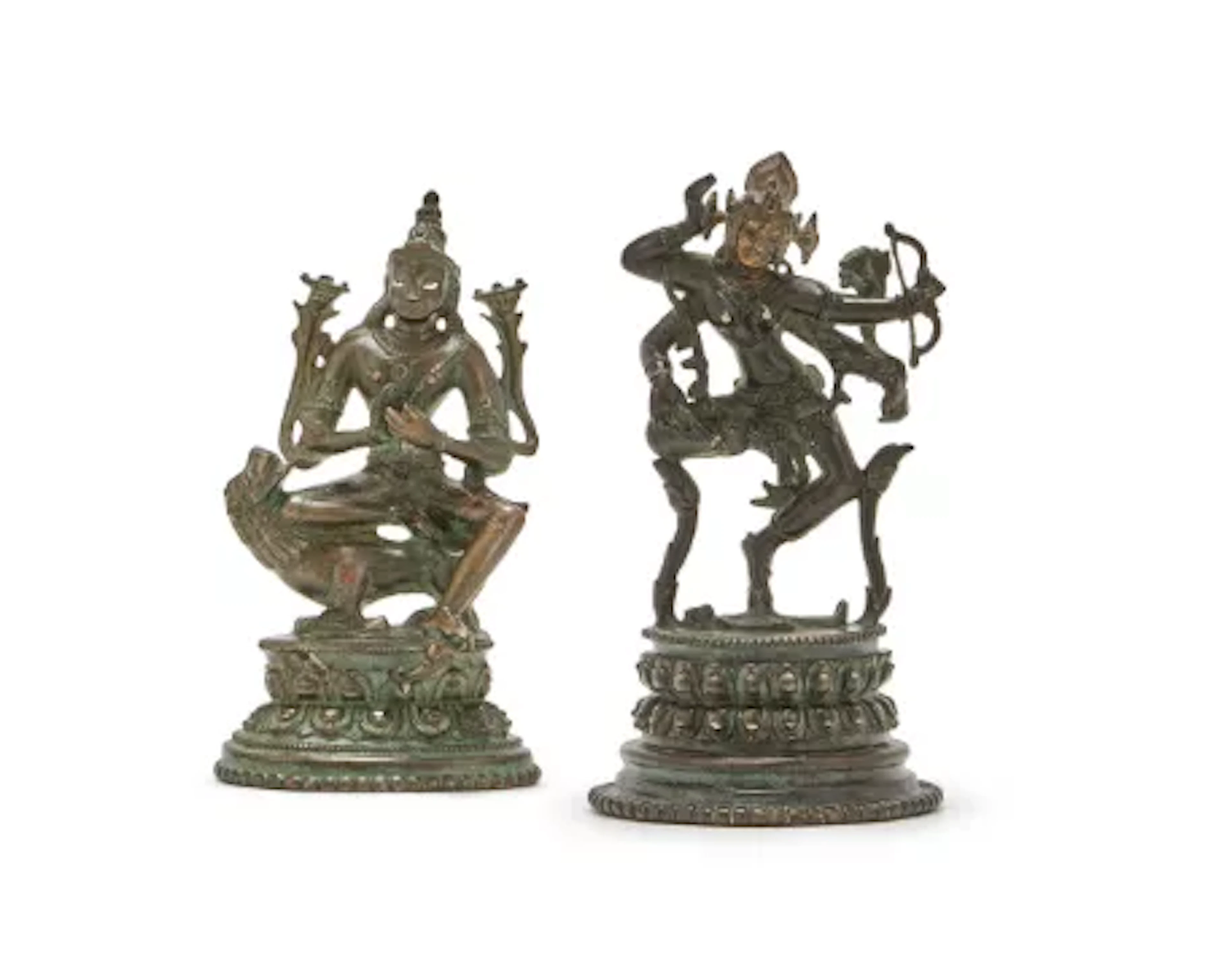 A gilt bronze figure of Dakini