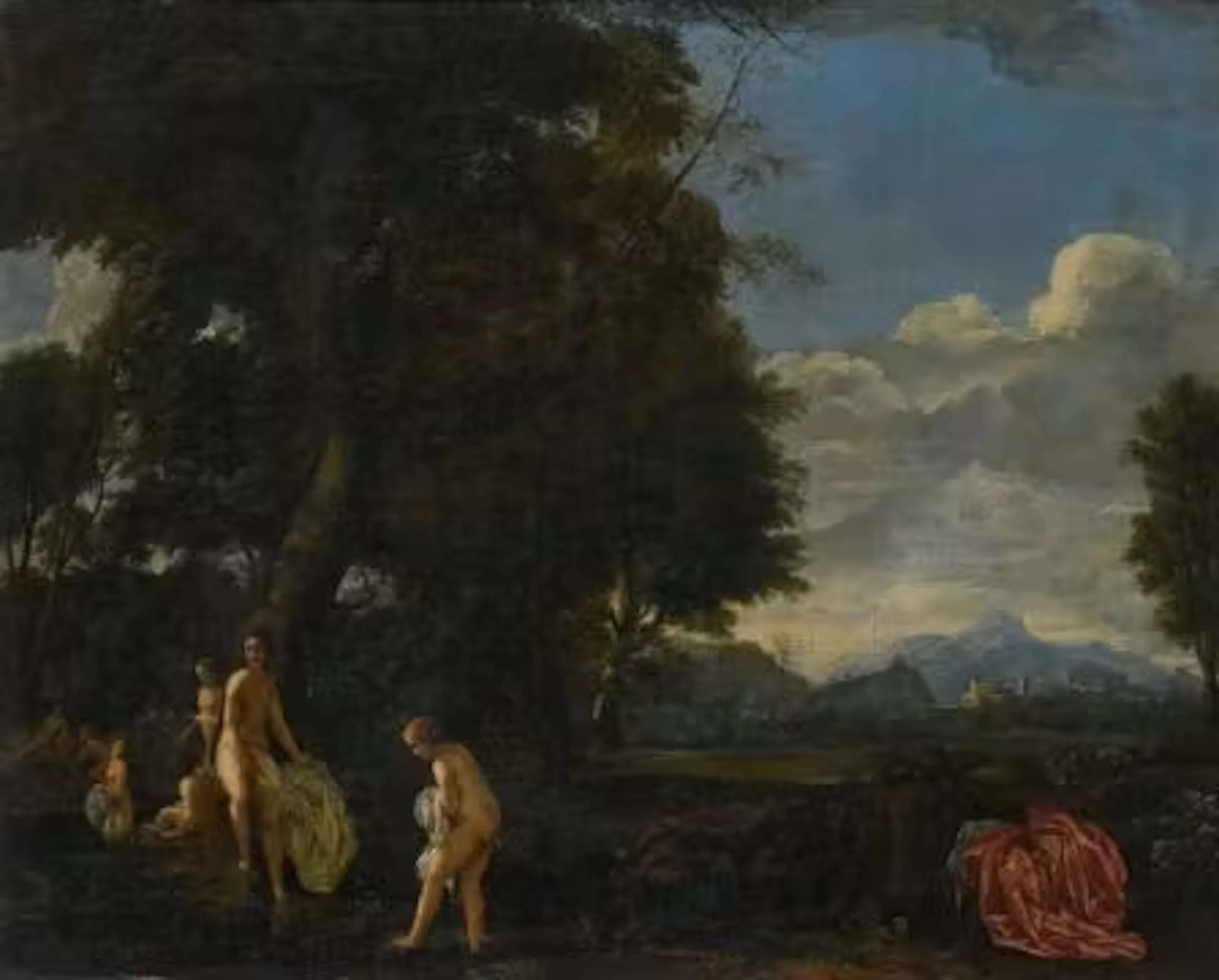 CIRCLE OF DIRCK VAN DER LISSE (DUTCH 1586 - 1669), NYMPHS BATHING
