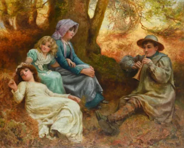 NORMAN PRESCOTT DAVIES (BRITISH 1862-1915), WOODLAND MEMORIES