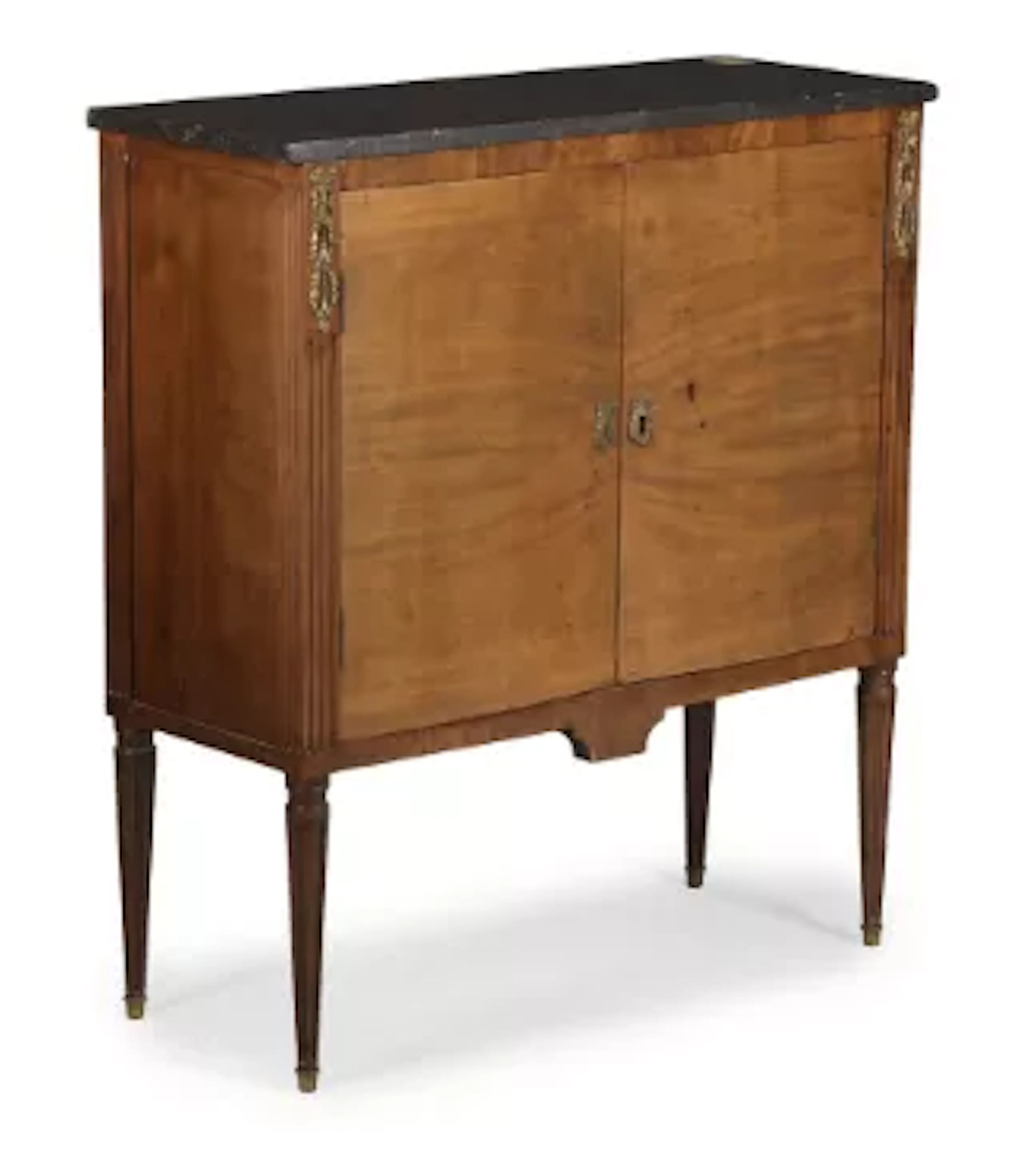 A LOUIS XVI STYLE MAHOGANY MEUBLE D'APPUI, FIRST HALF 19TH CENTURY