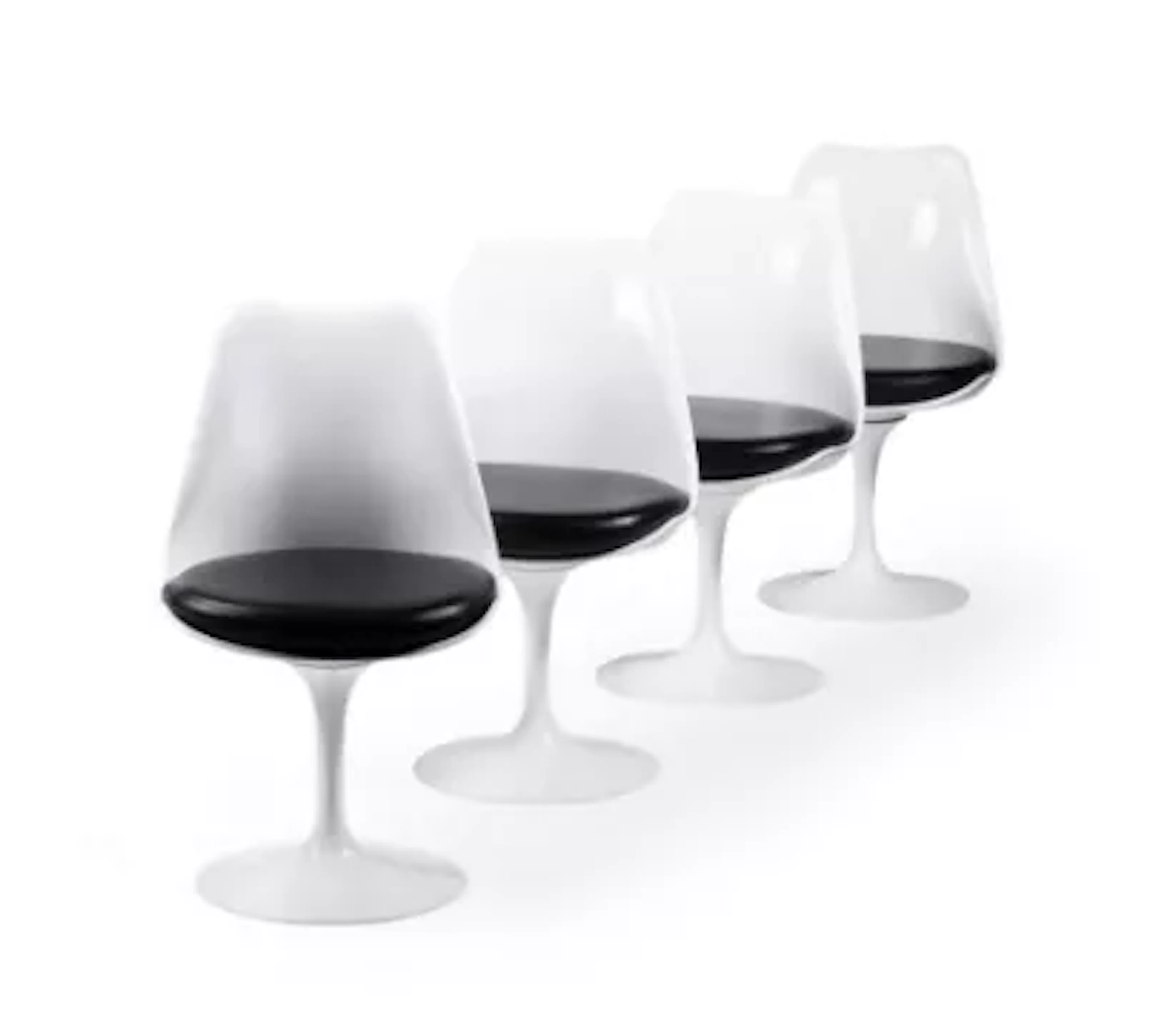 EERO SAARINEN (FINNISH, 1910-1961), FOUR 'TULIP' DINING CHAIRS, DESIGNED