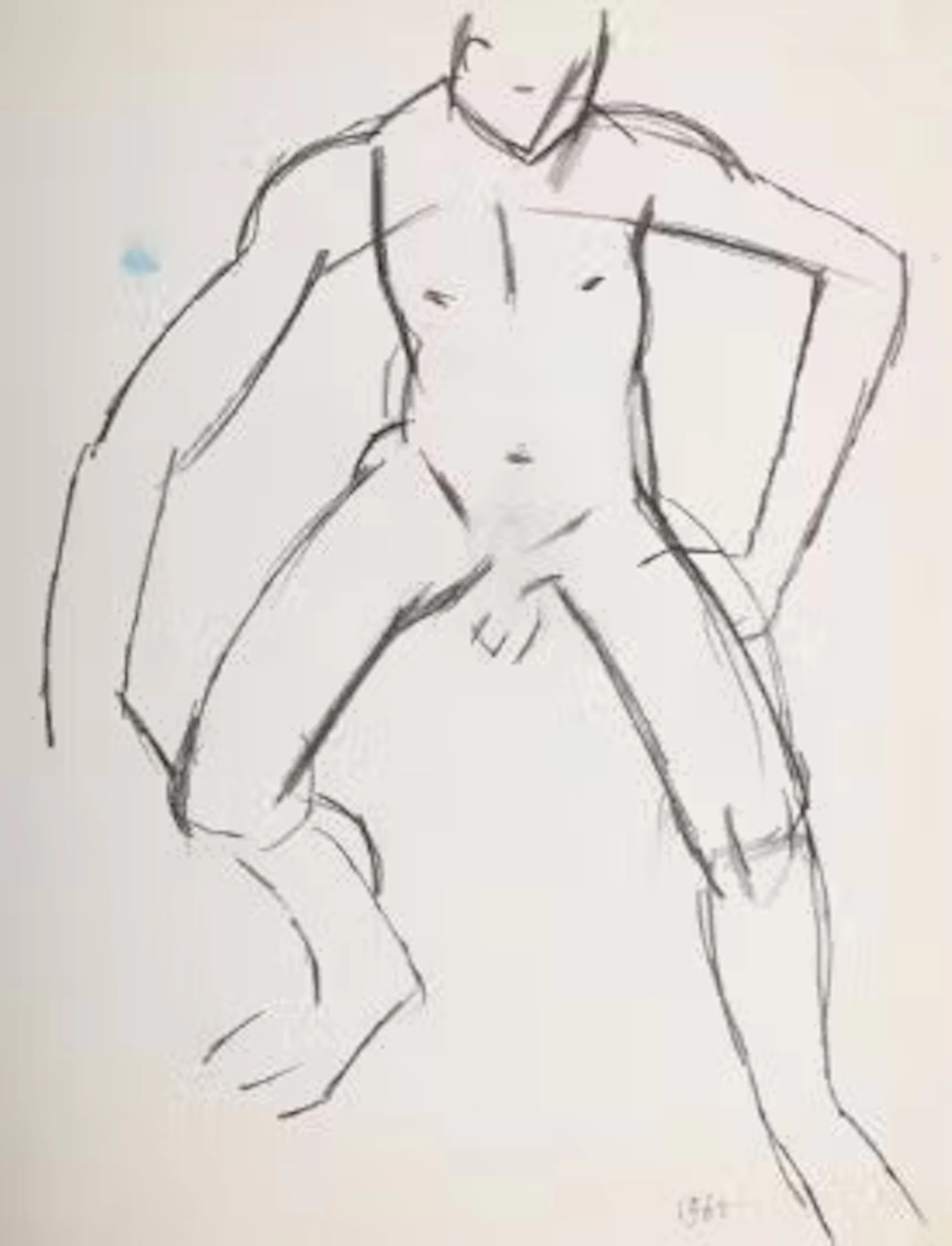 λ KEITH VAUGHAN (BRITISH 1912-1977), NUDE FIGURE