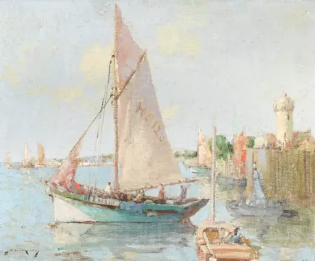 WILLIAM LEE HANKEY (BRITISH 1869-1952), LEAVING HARBOUR, HONFLEUR