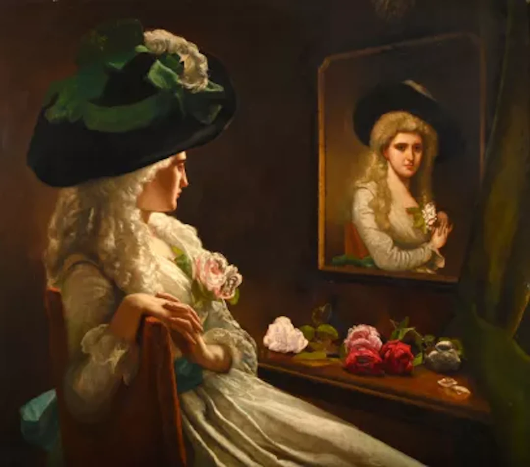 WILLIAM MAW EGLEY (BRITISH 1826-1916), BEAUTY'S MIRROR