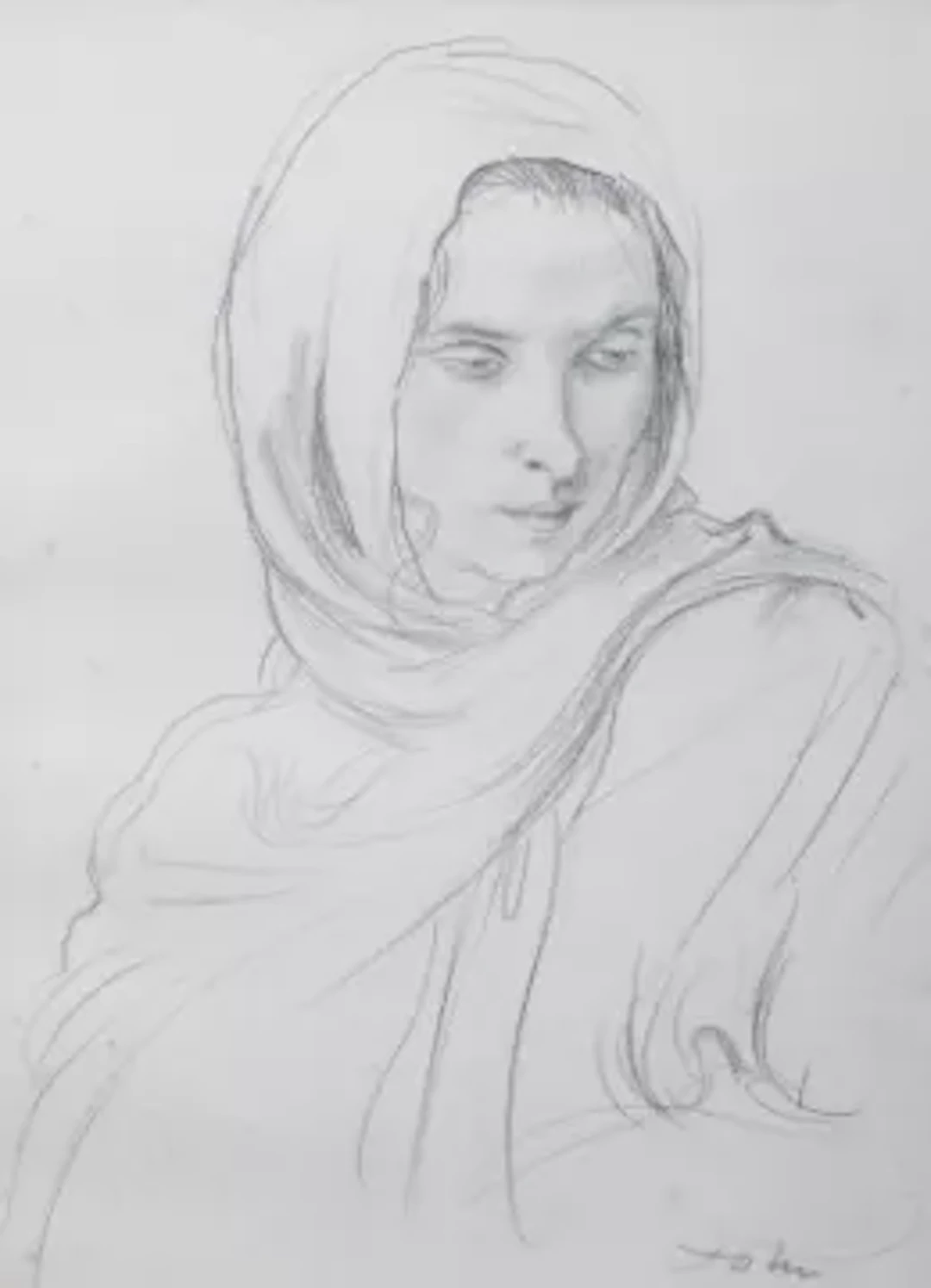 λ AUGUSTUS JOHN (BRITISH 1878-1961), DORELIA WEARING A SHAWL