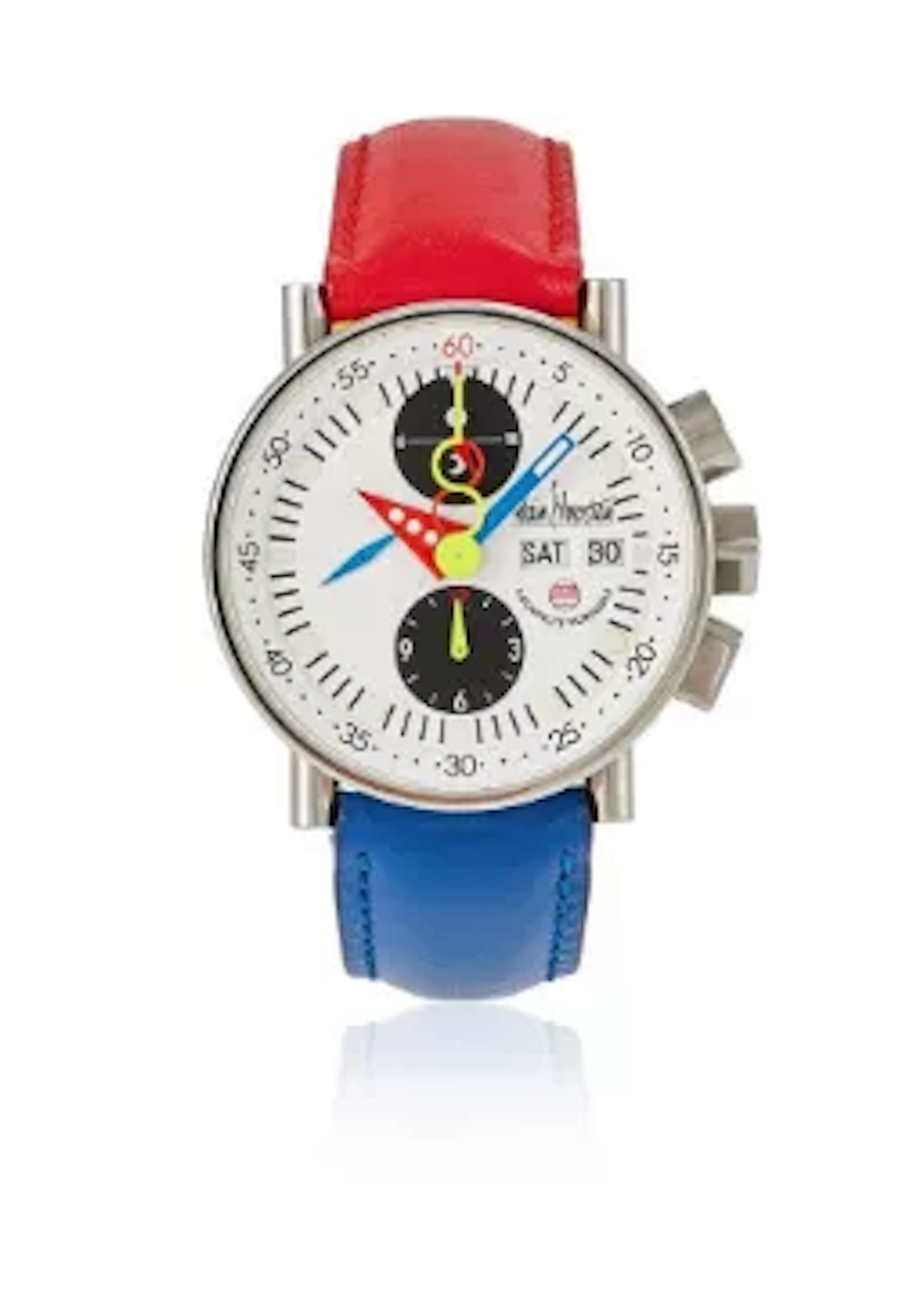 ALAIN SILBERSTEIN, KRONO BAUHAUS, A LIMITED EDITION STAINLESS STEEL