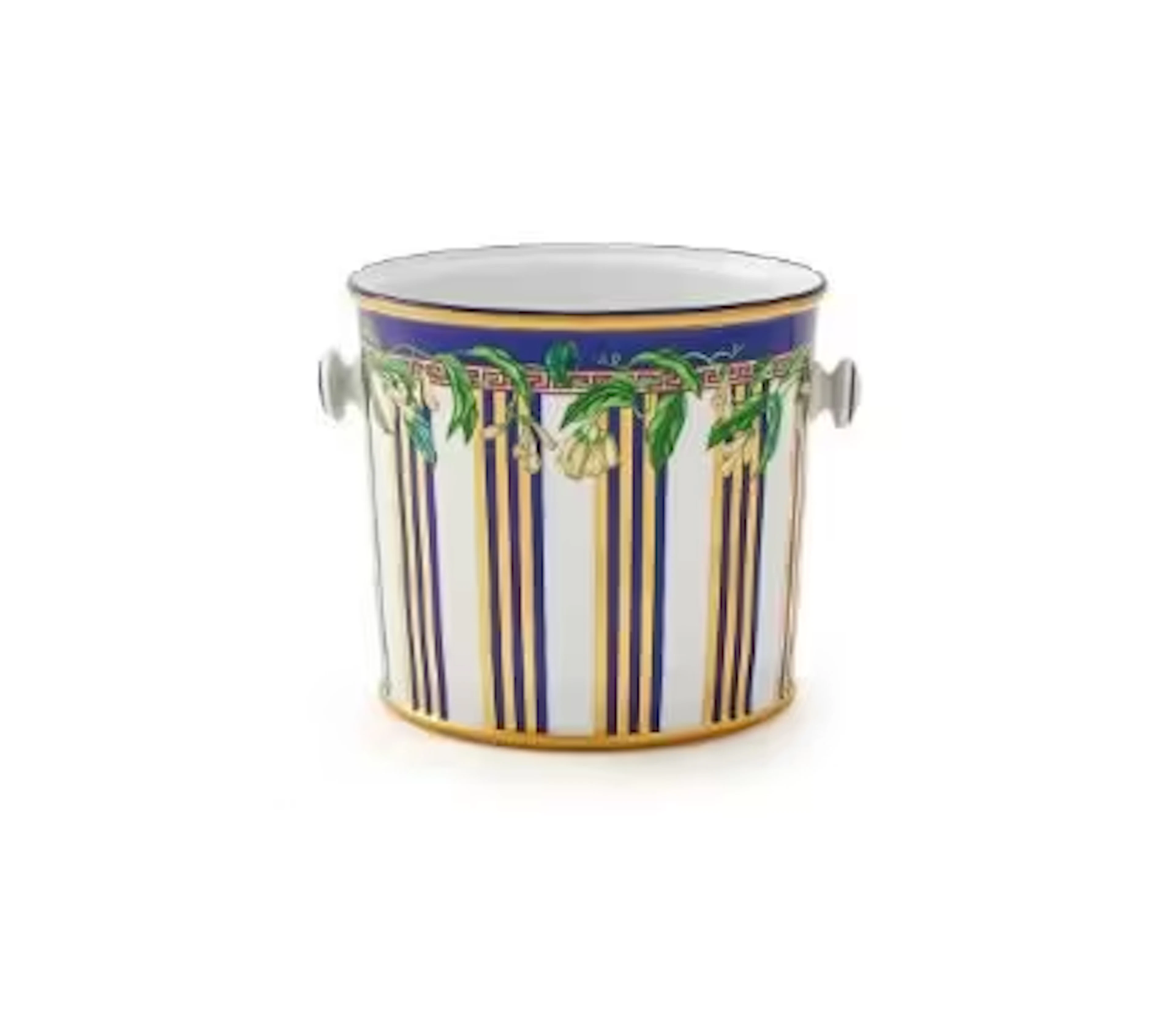 VERSACE FOR ROSENTHAL, WILD FLORA, A LARGE PORCELAIN CHAMPAGNE/ICE BUCKET