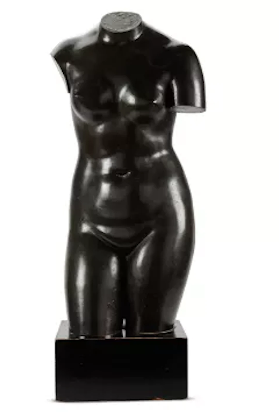 AFTER THE ANTIQUE- A BRONZE FEMALE TORSO, 19TH CENTURY