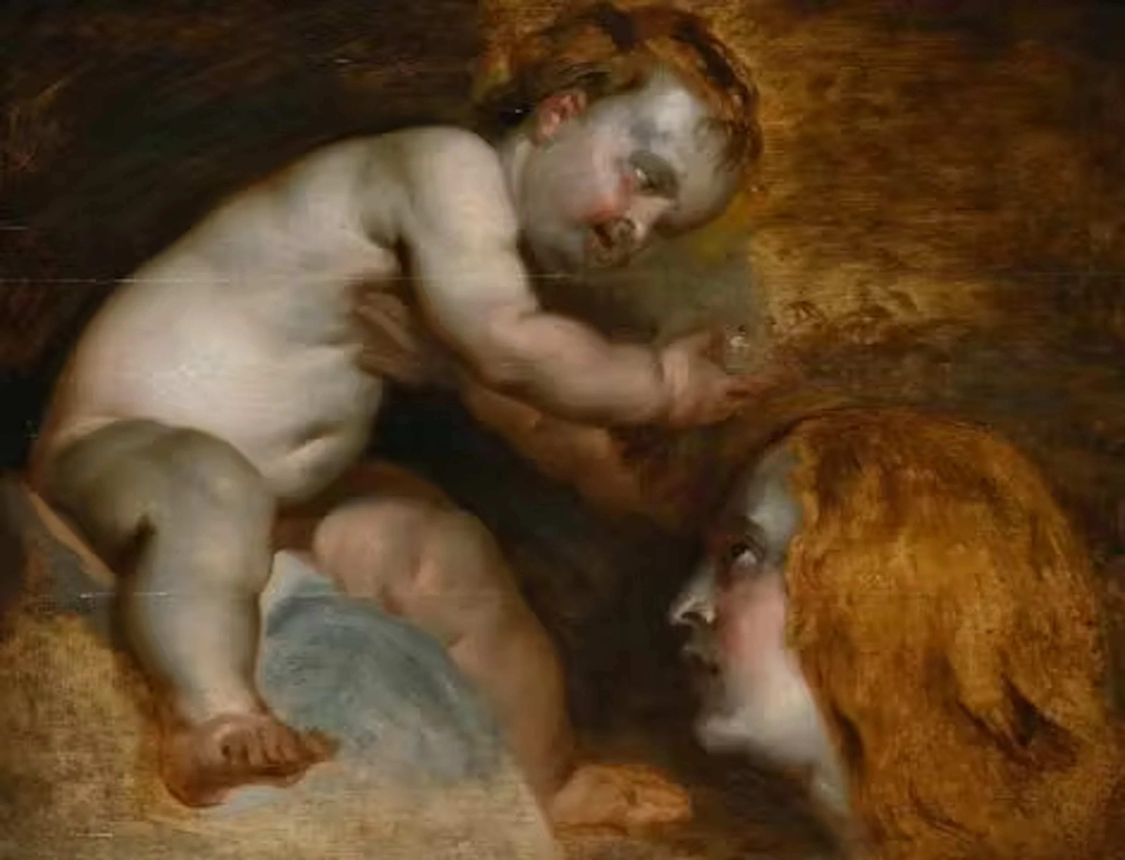 CIRCLE OF SIR ANTHONY VAN DYCK (FLEMISH 1599-1641), CHRIST CHILD CROWNING