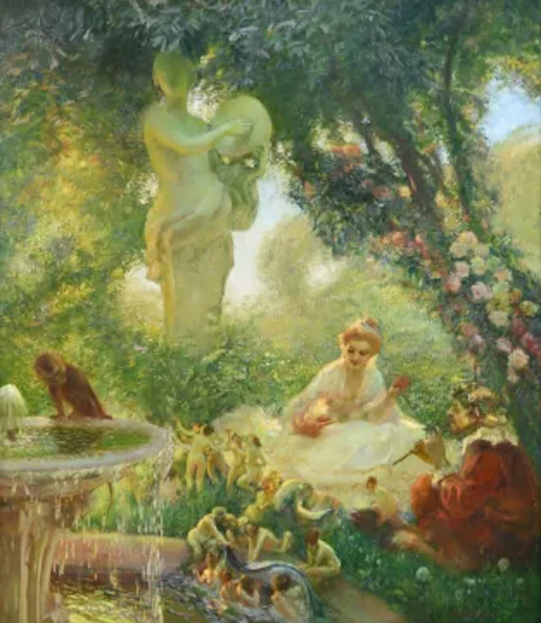 GASTON LA TOUCHE (FRENCH 1854-1913), LA JARDIN DE LA FÉE; RÉCRÉATION DU FAUNE