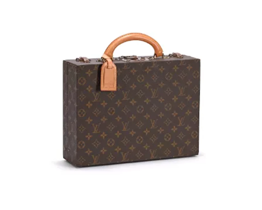 LOUIS VUITTON, MONOGRAM, A COATED CANVAS HARD JEWELLERY CASE