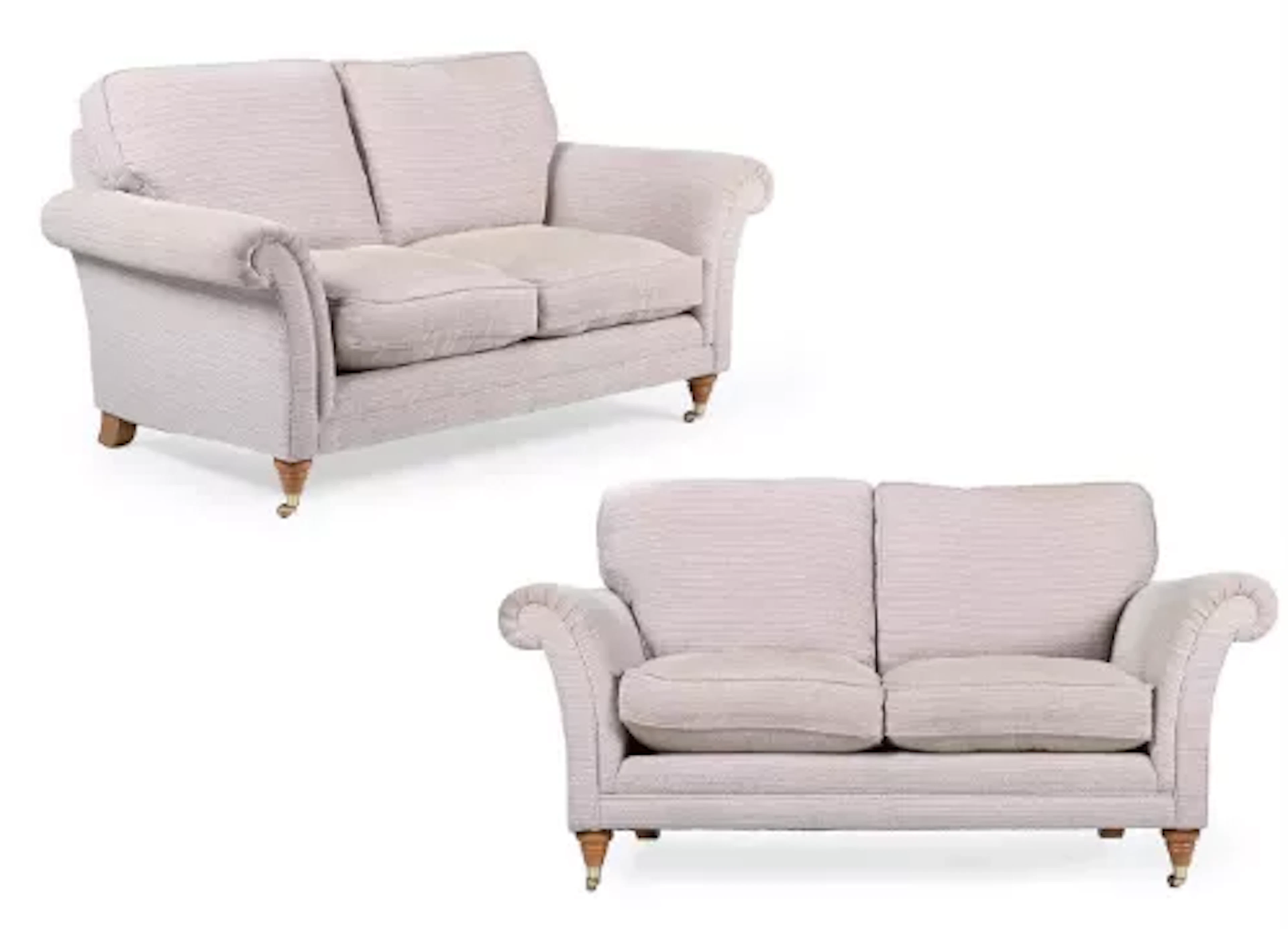 A PAIR OF PARKER KNOLL 'BURLEIGH' TWO SEAT SOFAS, MODERN