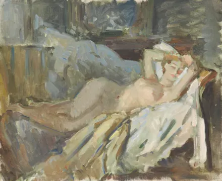 WILFRID DE GLEHN (BRITISH 1870-1951), RECLINING NUDE