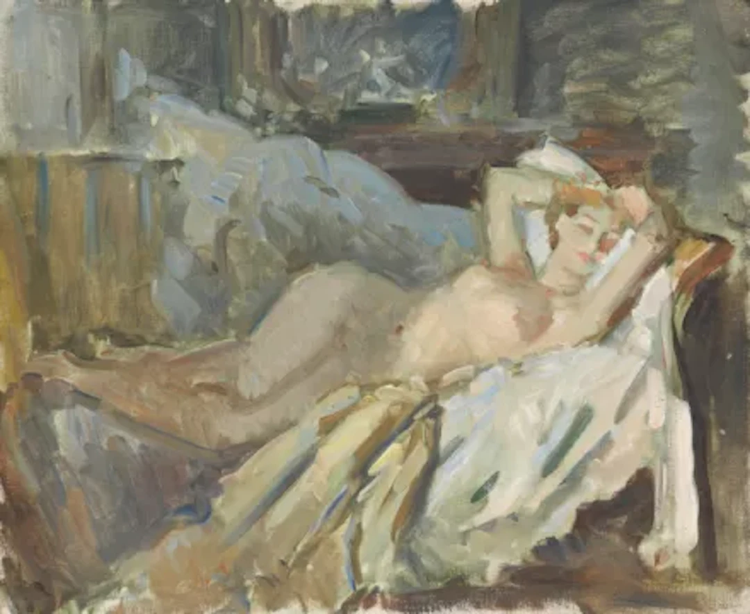 WILFRID DE GLEHN (BRITISH 1870-1951), RECLINING NUDE