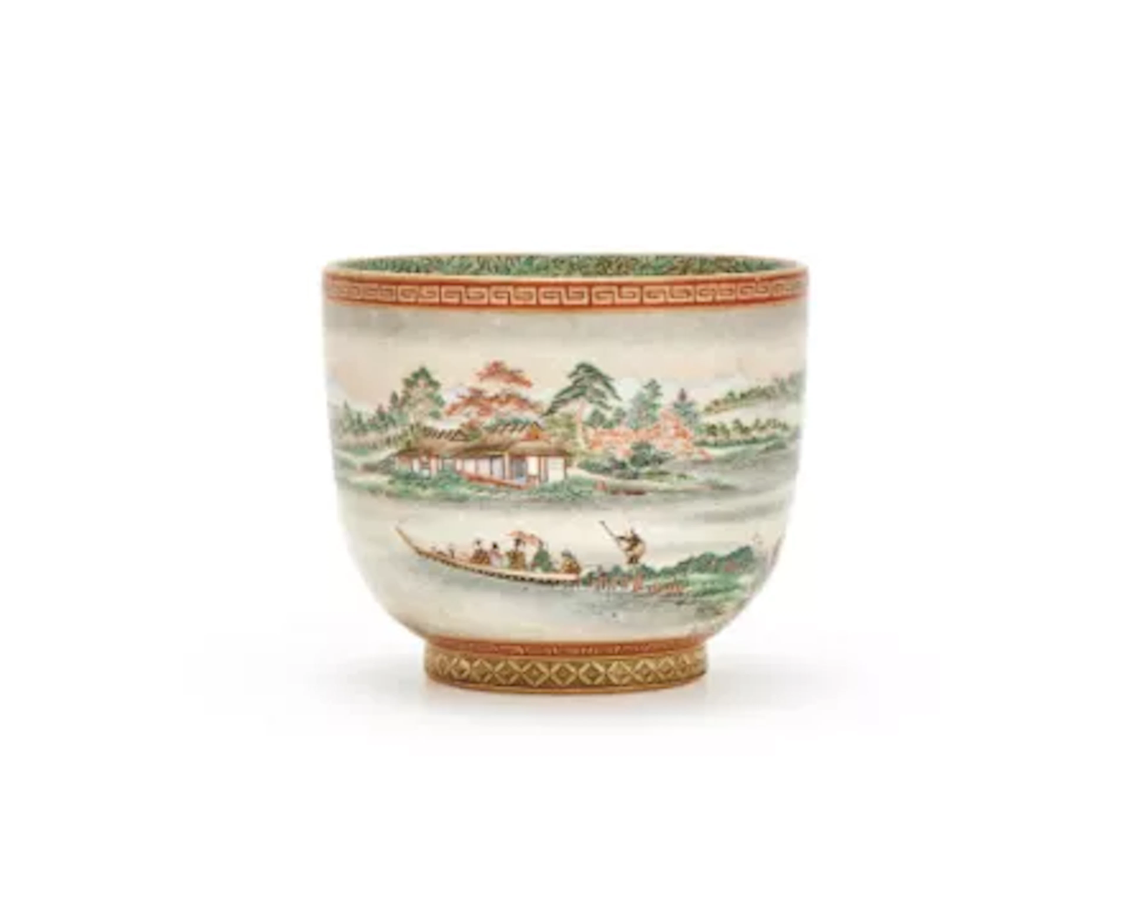 A Japanese Satsuma bowl, Meiji Period