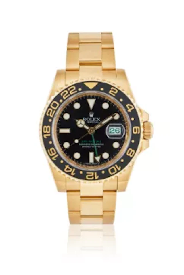 ROLEX, OYSTER PERPETUAL GMT-MASTER II, REF. 116718LN, AN 18 CARAT
