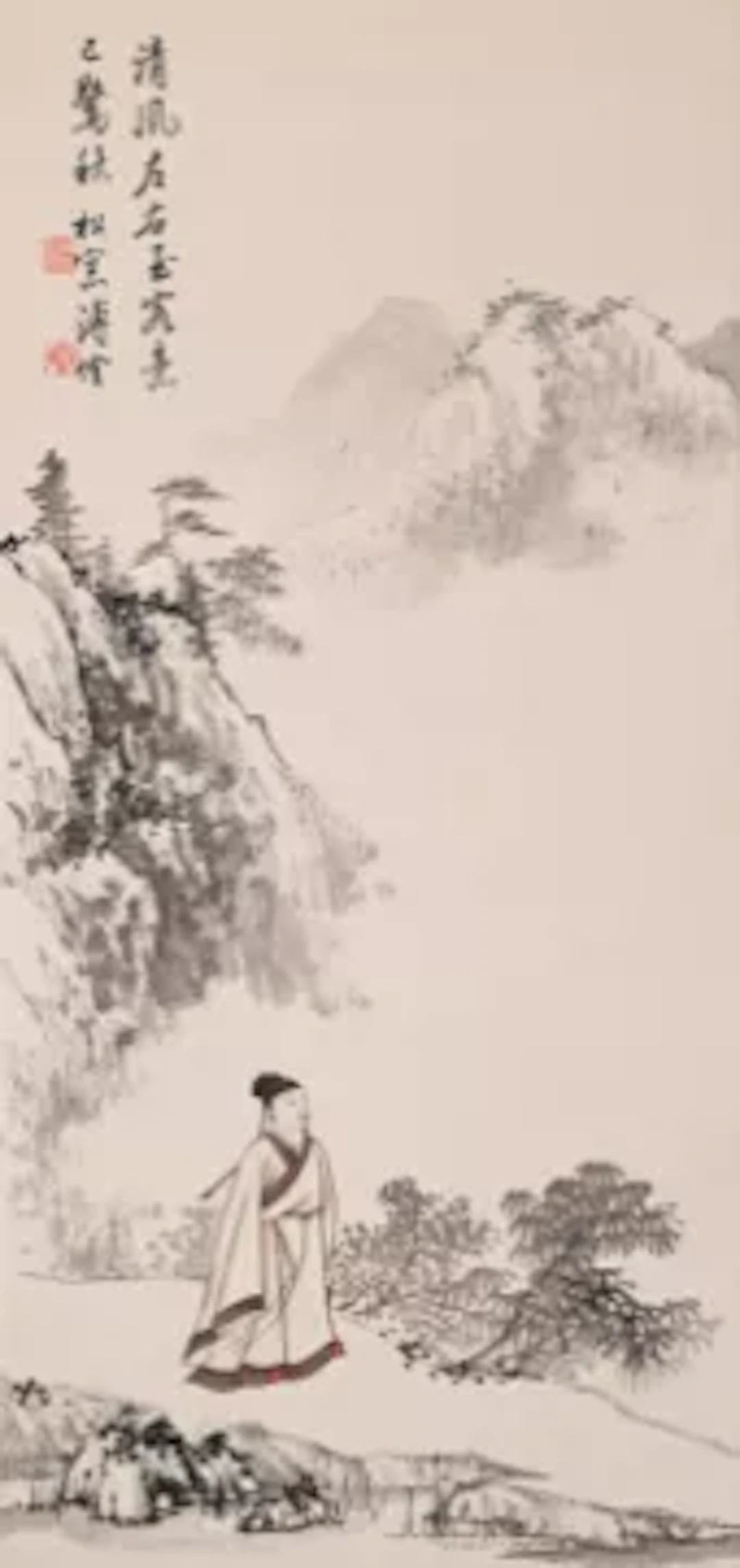 A GROUP OF THREE VARIOUS PAINTINGS IN THE STYLE OF PU RU (1896-1963)