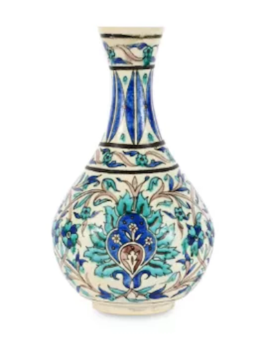 AN IZNIK STYLE VASE, 20TH CENTURY