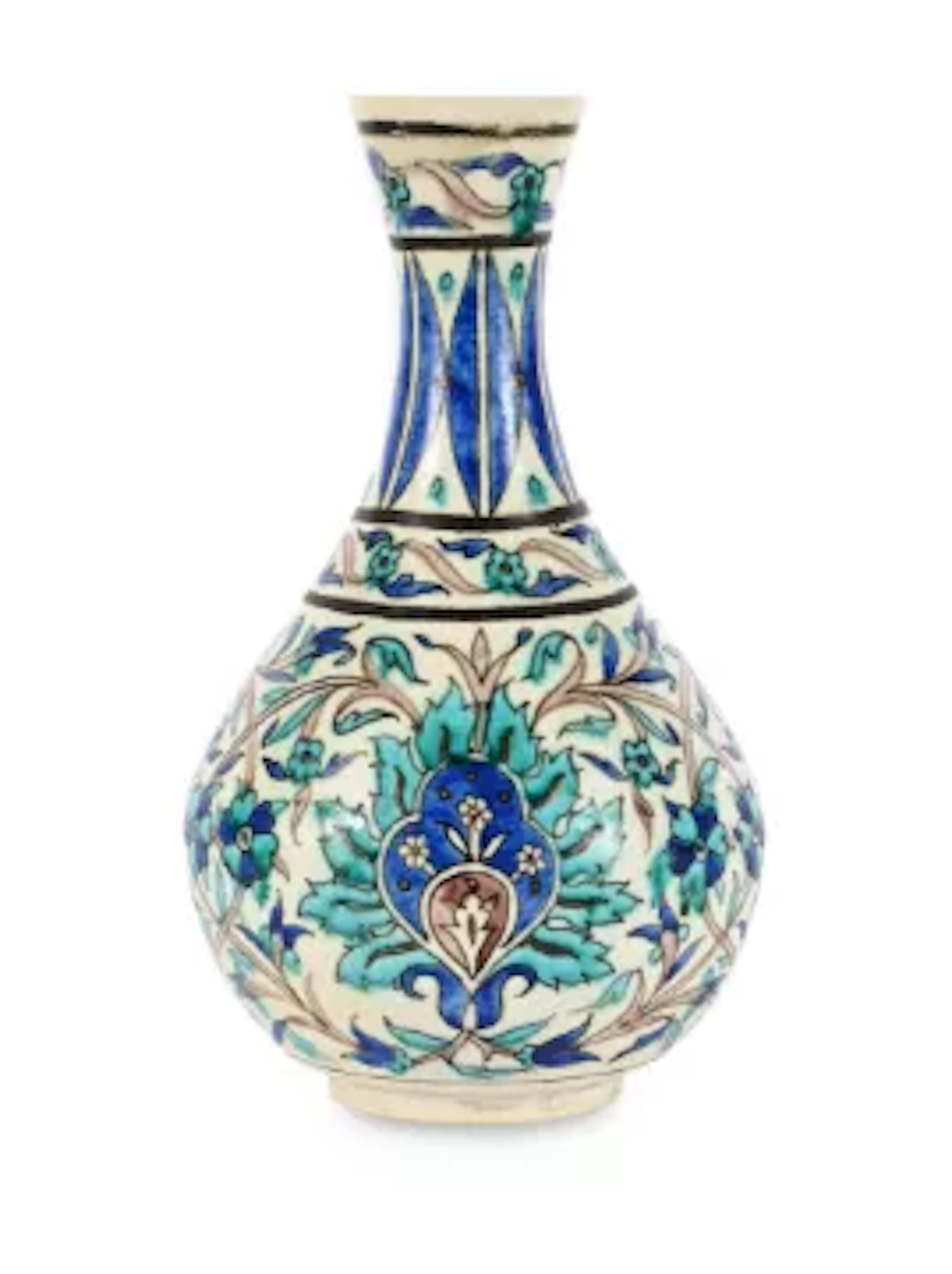 AN IZNIK STYLE VASE, 20TH CENTURY