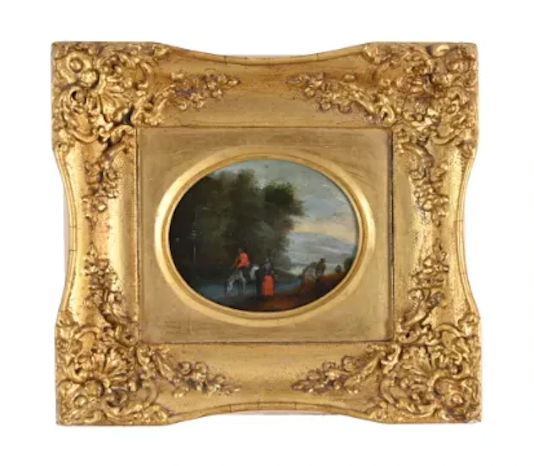 CIRCLE OF JOSEPH VAN BREDAEL (FLEMISH 1688-1739), TRAVELLERS IN A