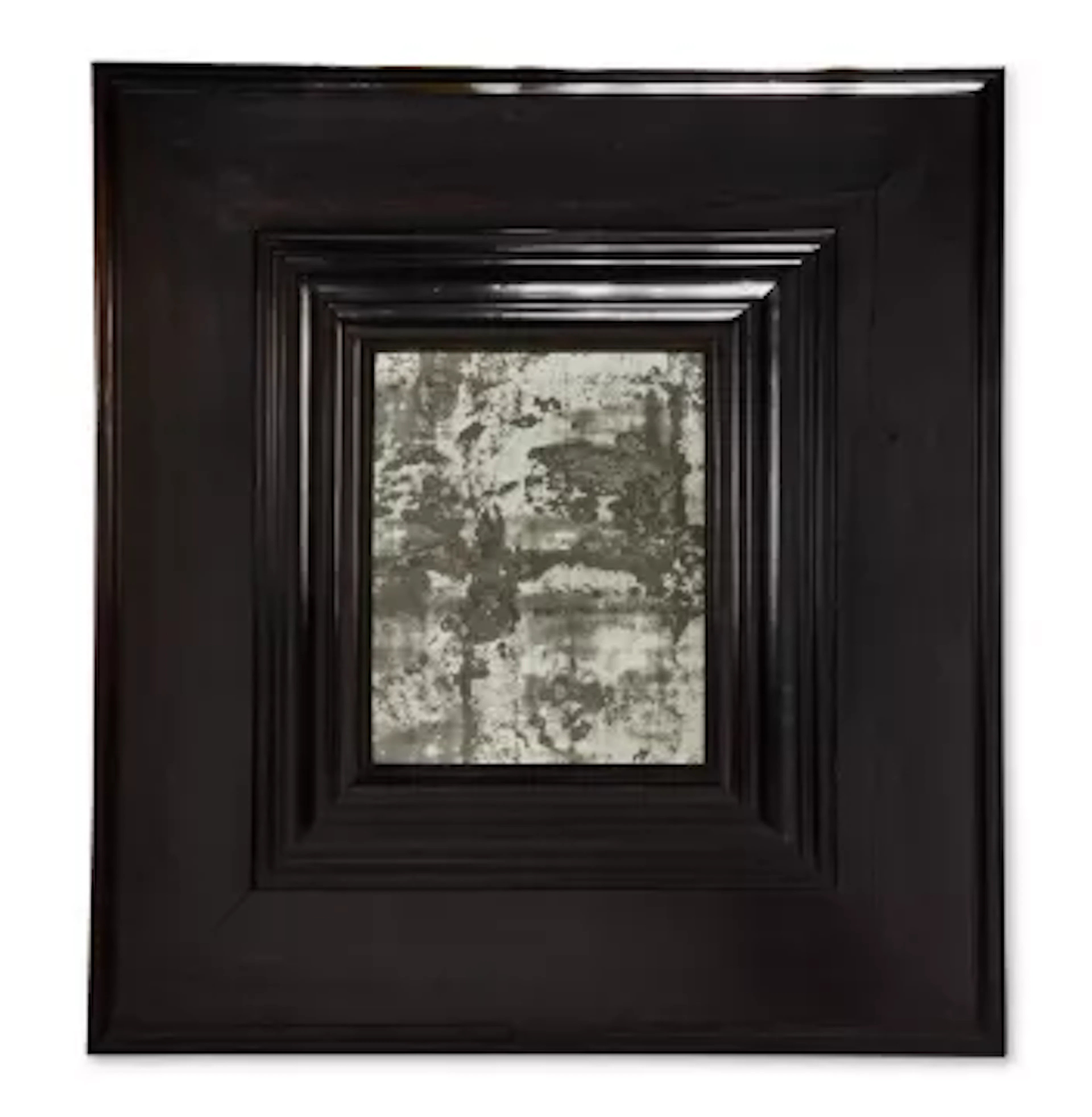 Y AN EBONY MIRROR OF LARGE SCALE, INDIAN, MODERN
