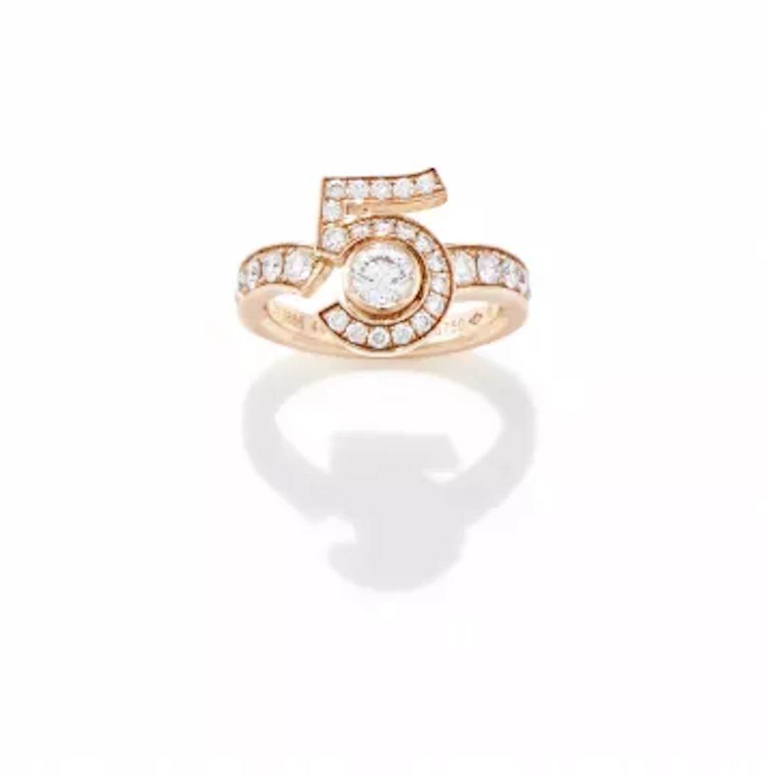 CHANEL, A DIAMOND-SET 'ETERNAL N°5' RING